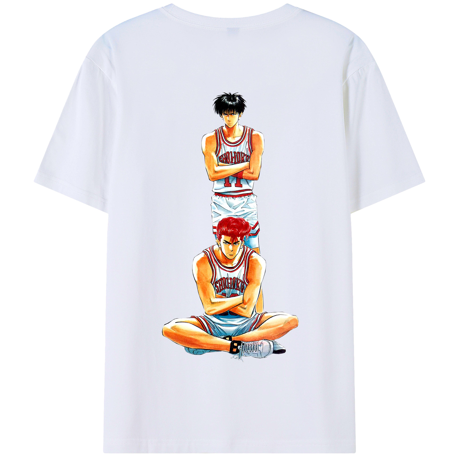 SLAM DUNK／スラムダンク 綿100％半袖Tシャツ（背面プリント）
