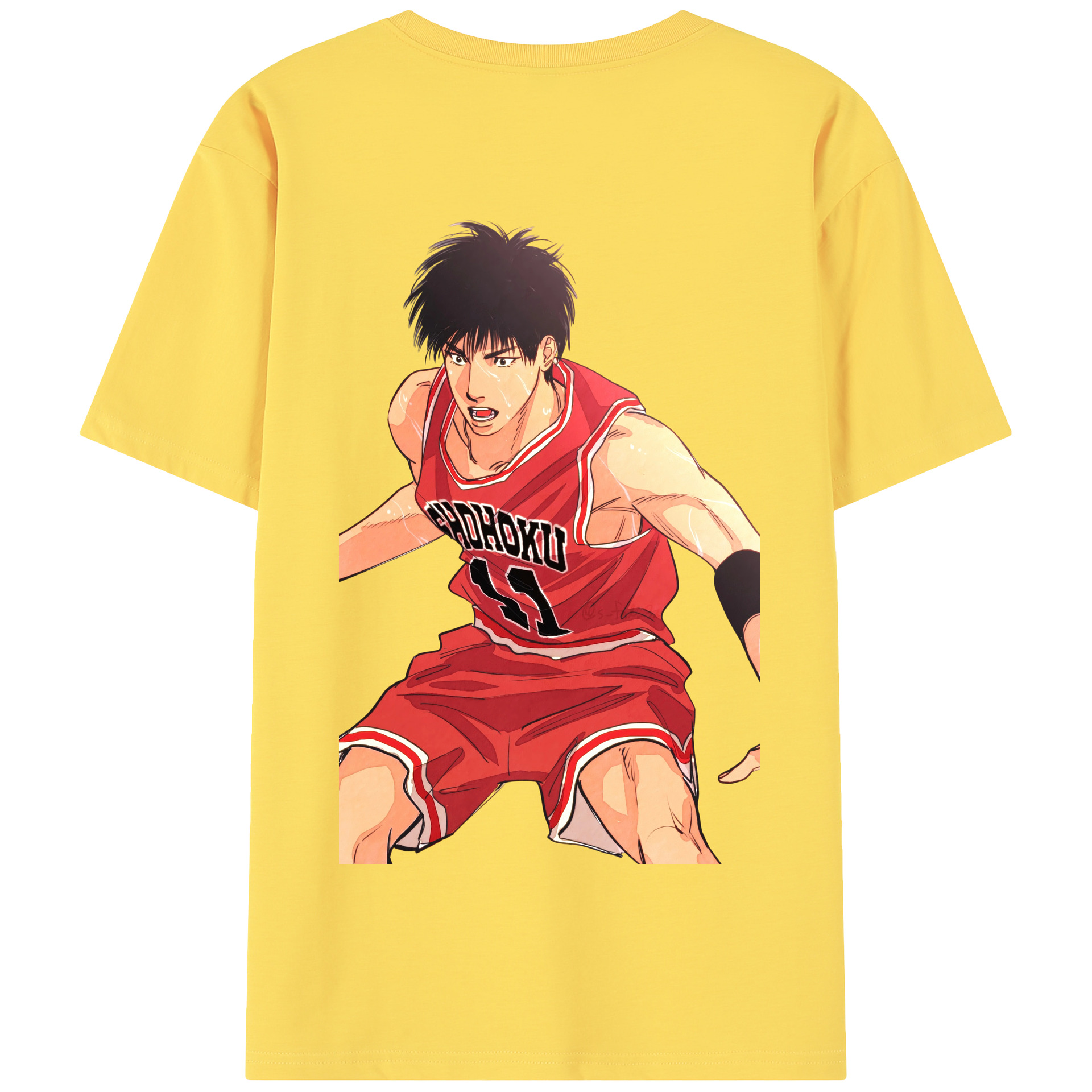 SLAM DUNK／スラムダンク 綿100％半袖Tシャツ（背面プリント）