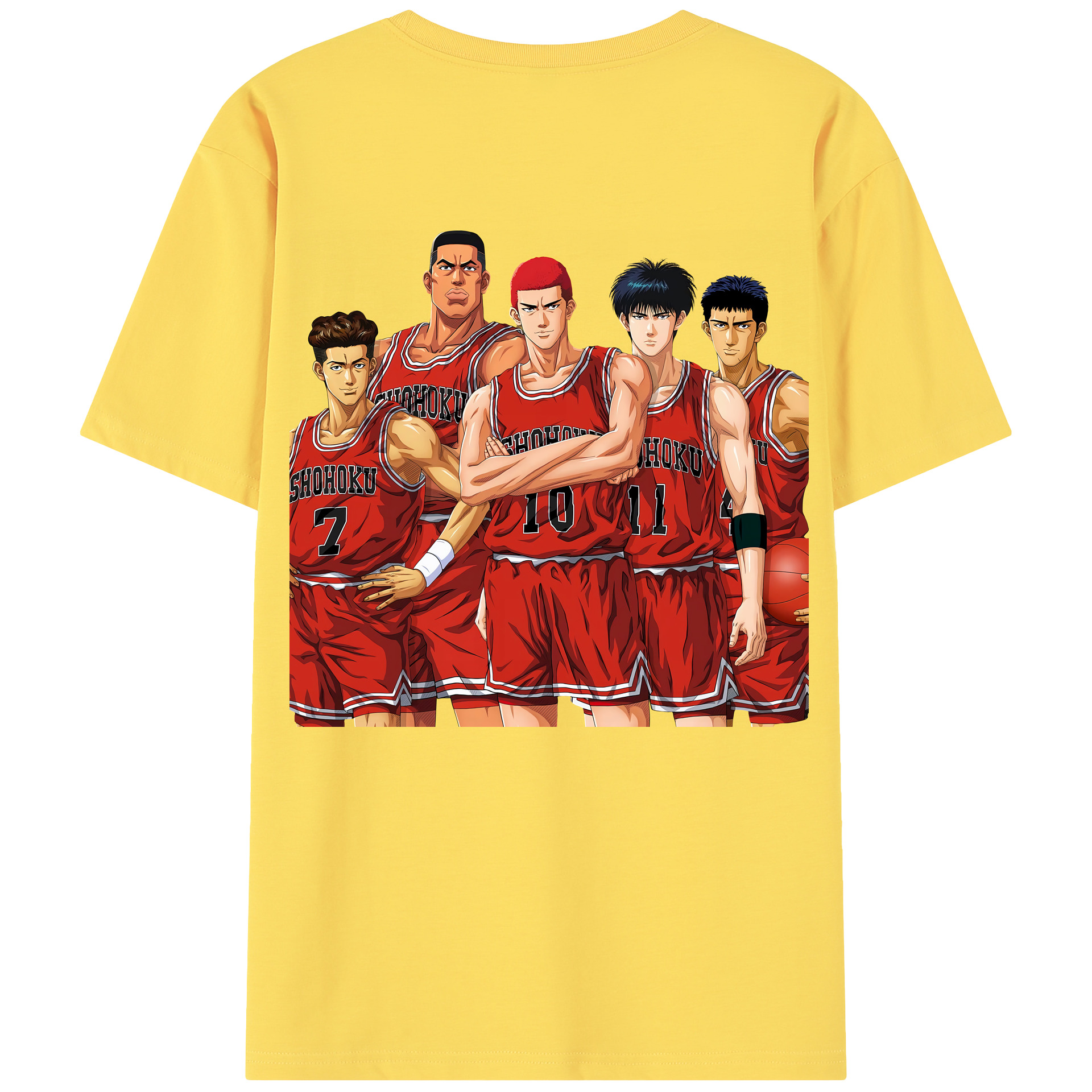 SLAM DUNK／スラムダンク 綿100％半袖Tシャツ（背面プリント）