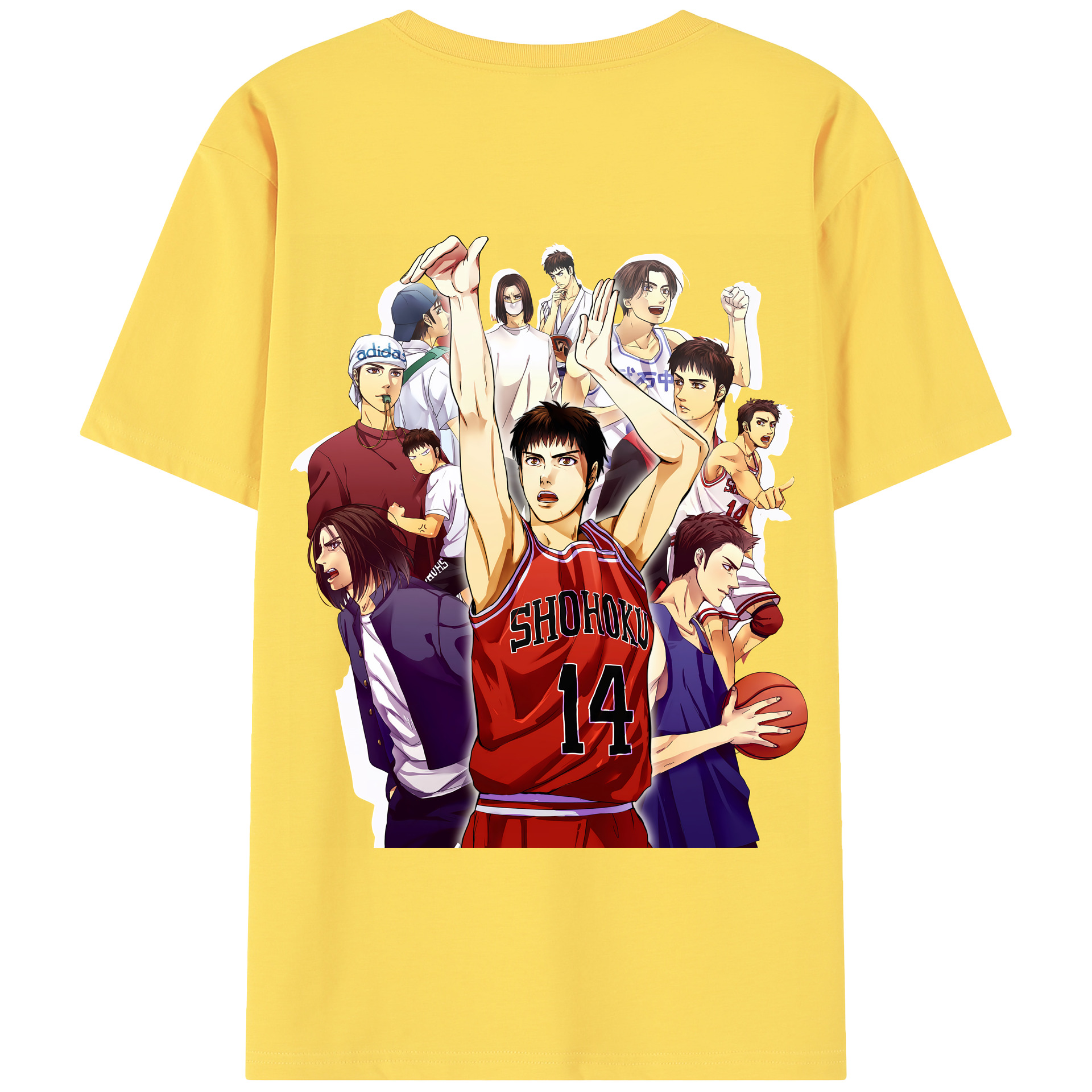 SLAM DUNK／スラムダンク 綿100％半袖Tシャツ（背面プリント）