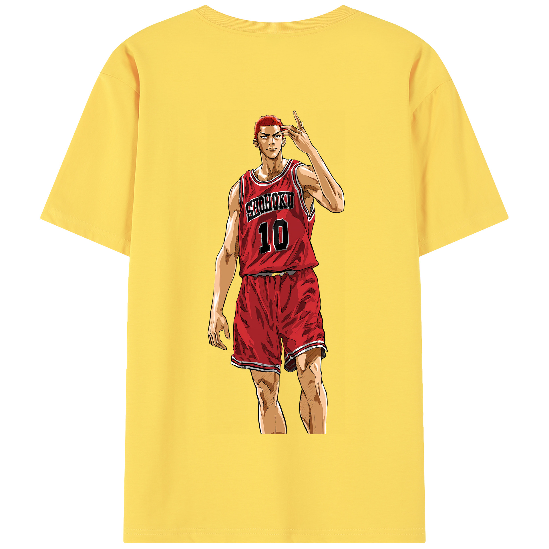 SLAM DUNK／スラムダンク 綿100％半袖Tシャツ（背面プリント）