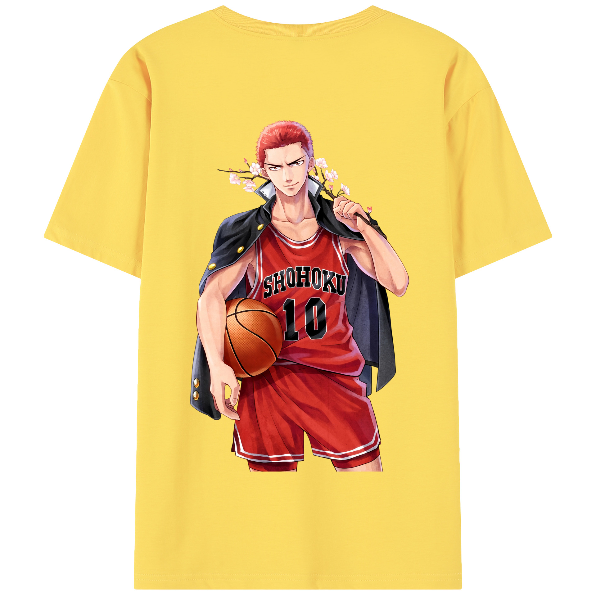 SLAM DUNK／スラムダンク 綿100％半袖Tシャツ（背面プリント）