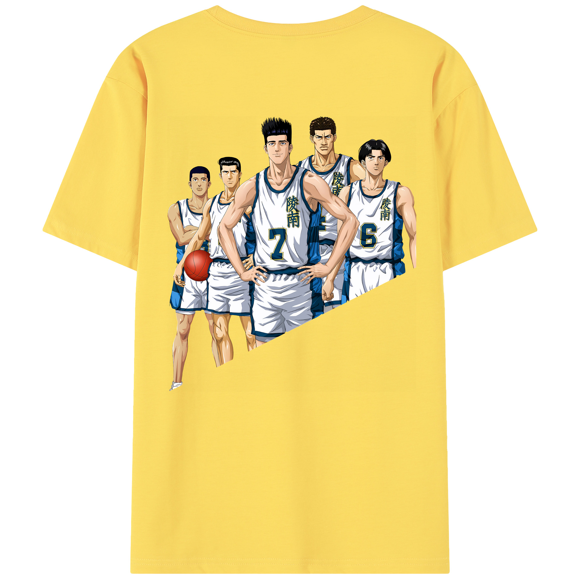 SLAM DUNK／スラムダンク 綿100％半袖Tシャツ（背面プリント）