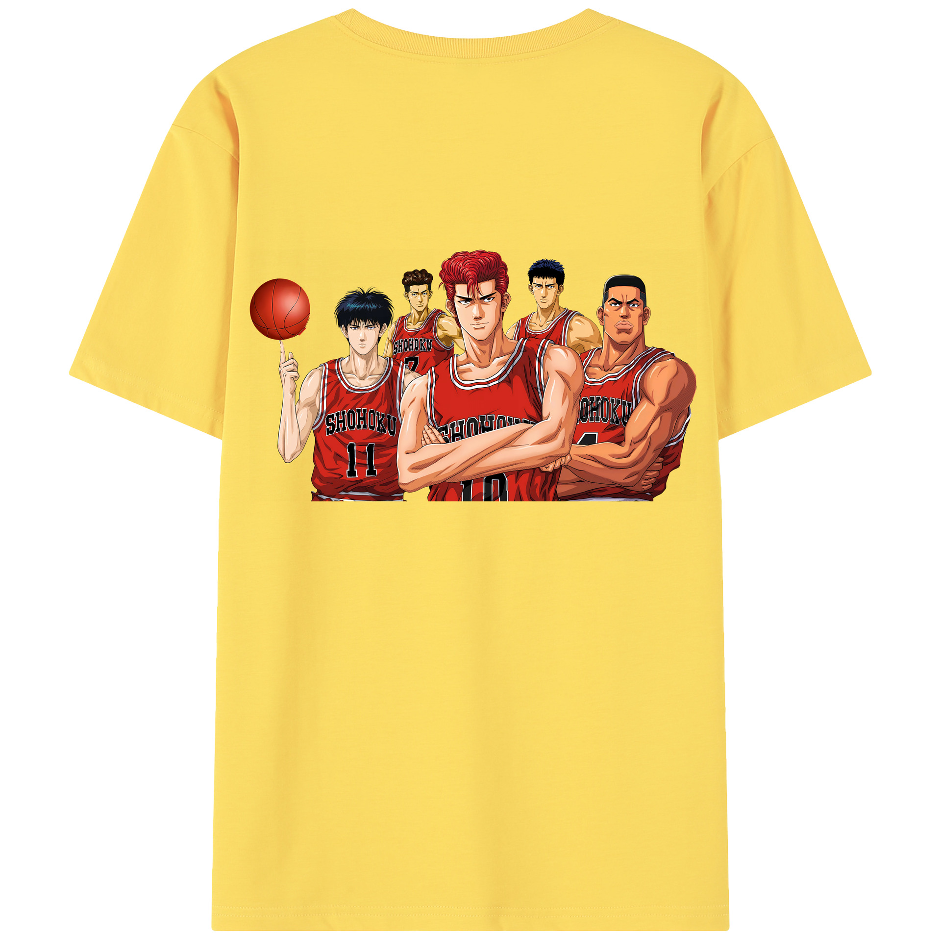SLAM DUNK／スラムダンク 綿100％半袖Tシャツ（背面プリント）