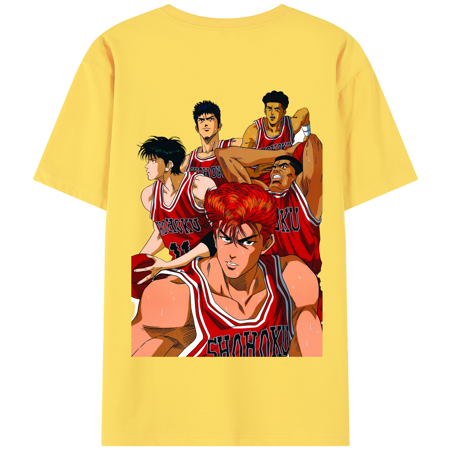SLAM DUNK／スラムダンク 綿100％半袖Tシャツ（背面プリント）