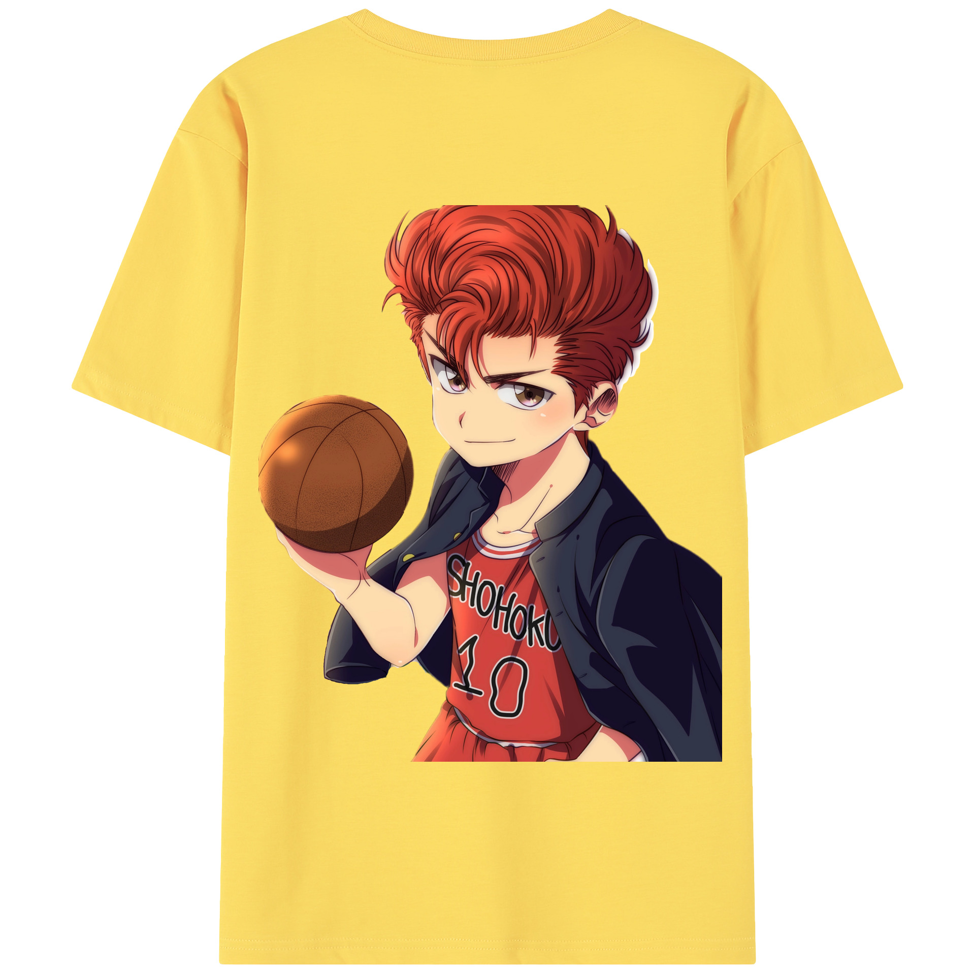 SLAM DUNK／スラムダンク 綿100％半袖Tシャツ（背面プリント）