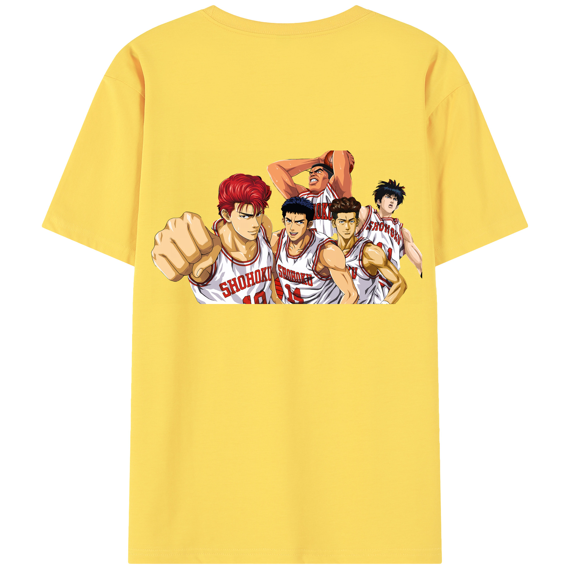 SLAM DUNK／スラムダンク 綿100％半袖Tシャツ（背面プリント）
