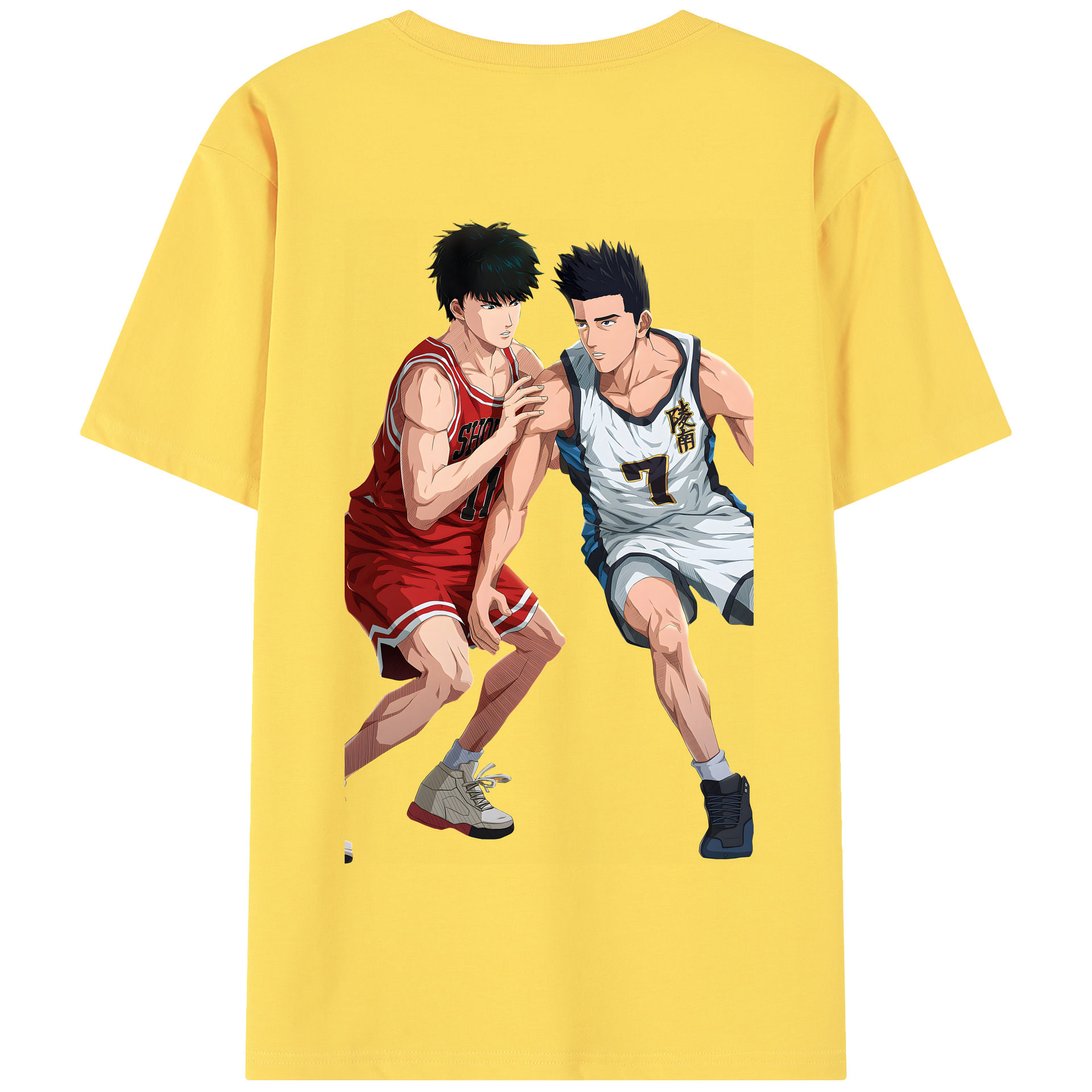 SLAM DUNK／スラムダンク 綿100％半袖Tシャツ（背面プリント）