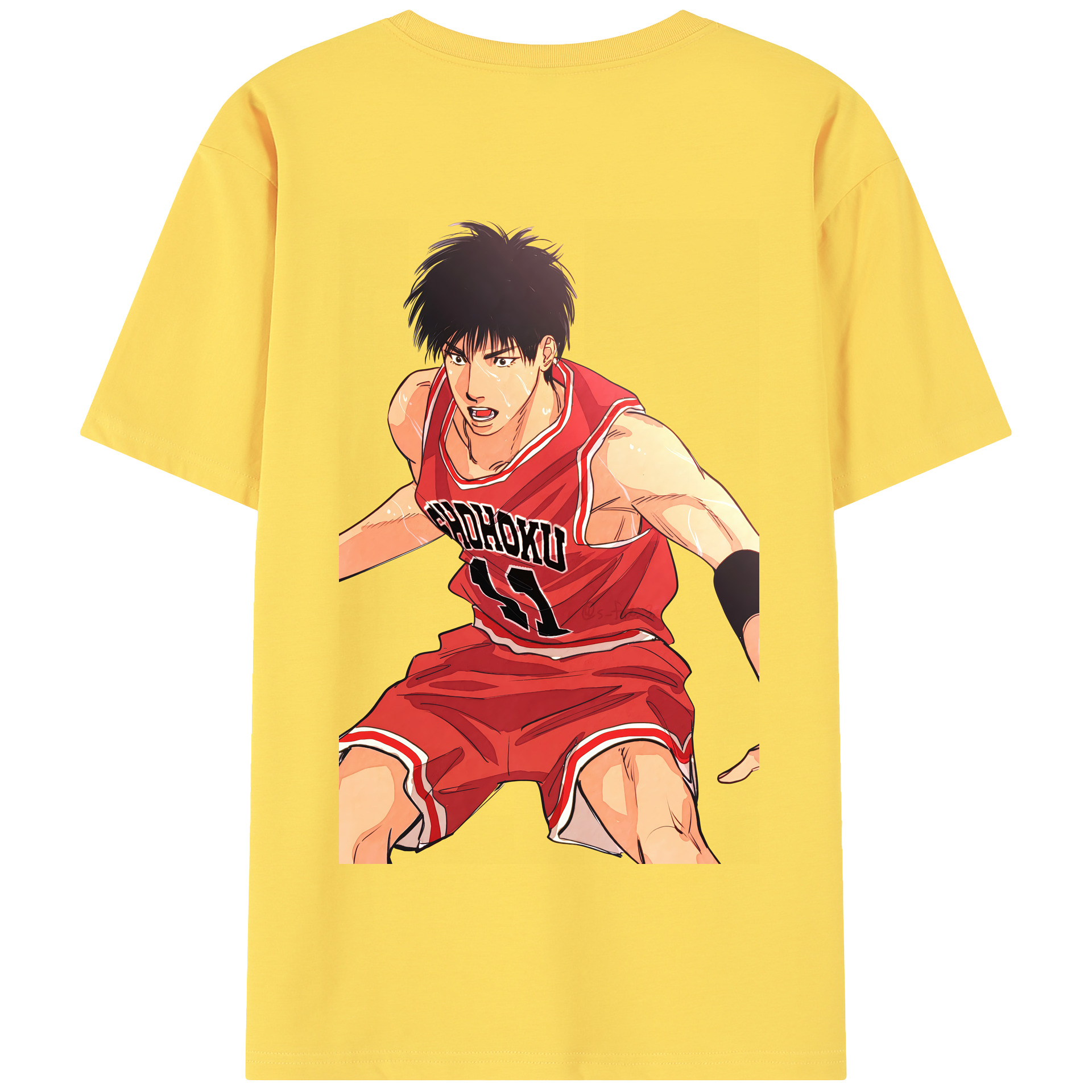 SLAM DUNK／スラムダンク 綿100％半袖Tシャツ（背面プリント）