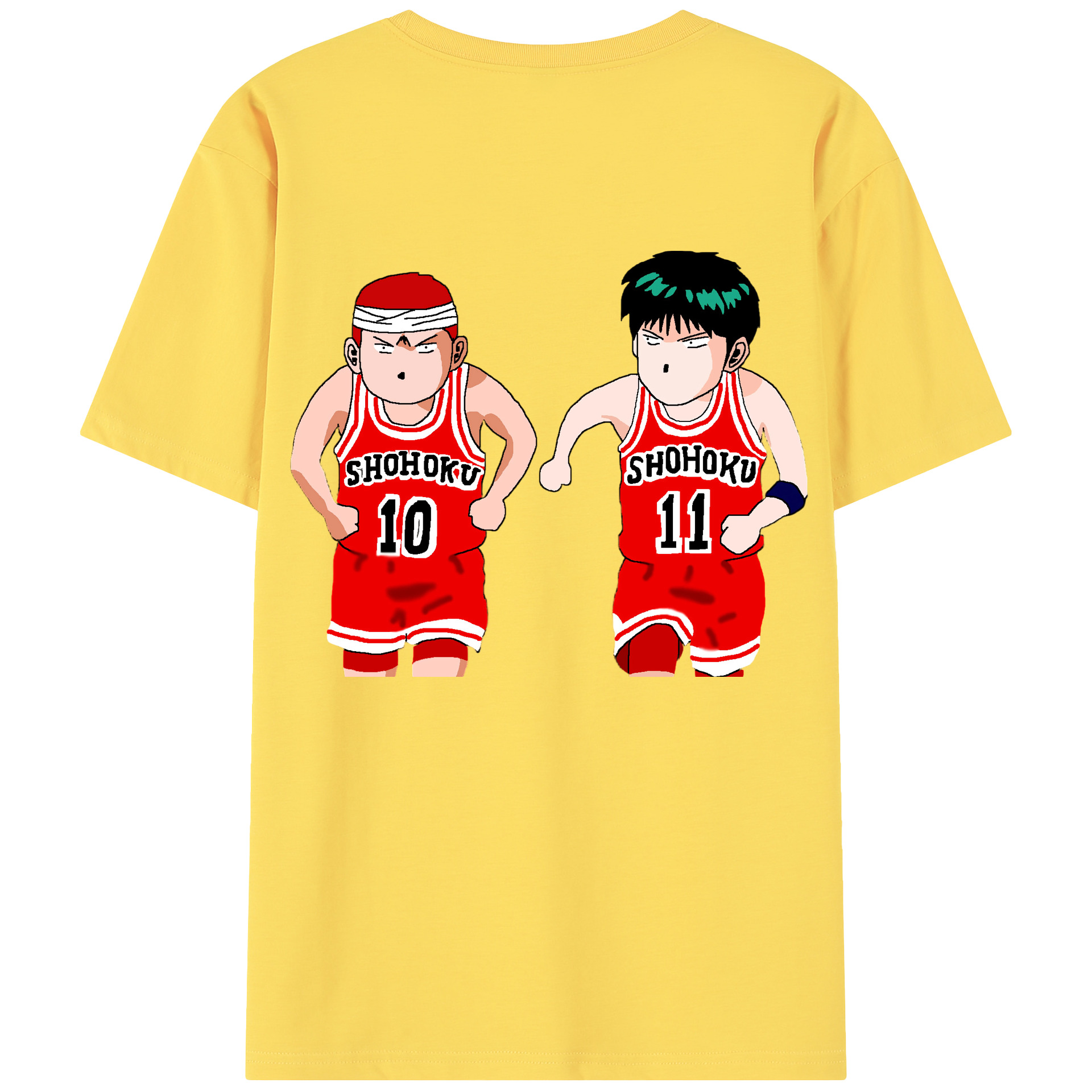 SLAM DUNK／スラムダンク 綿100％半袖Tシャツ（背面プリント）