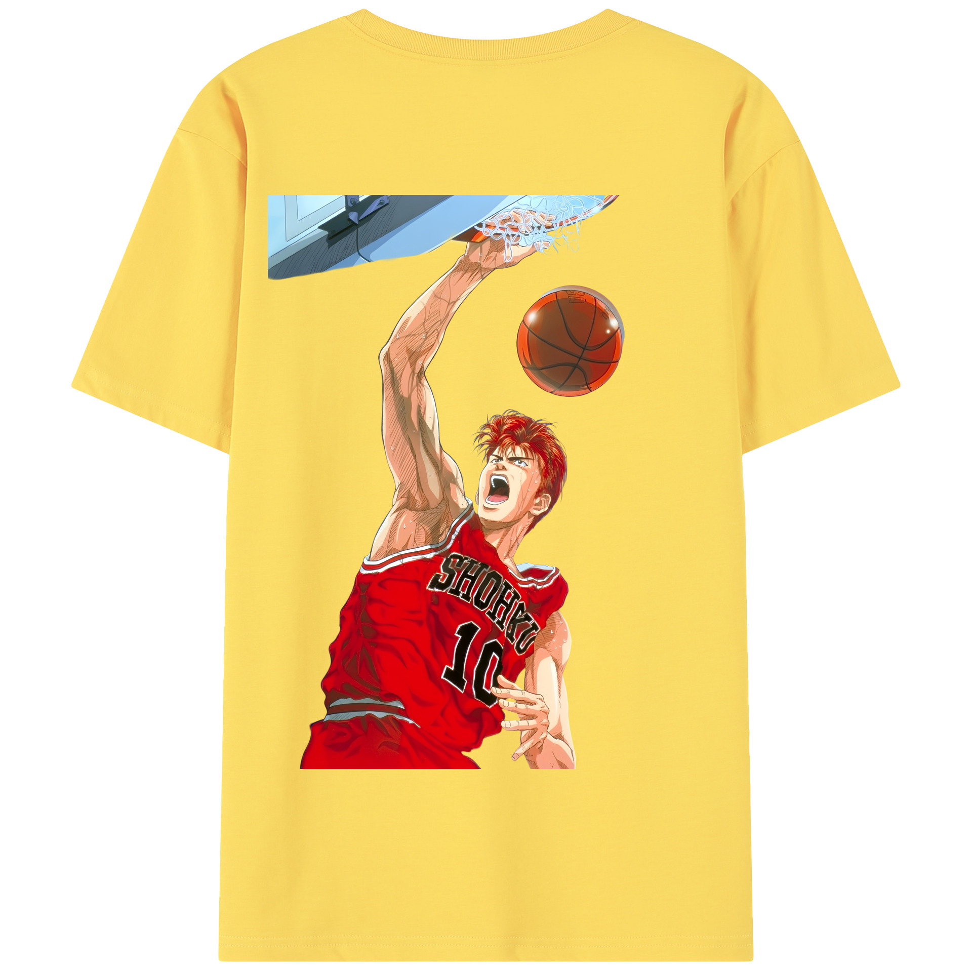 SLAM DUNK／スラムダンク 綿100％半袖Tシャツ（背面プリント）