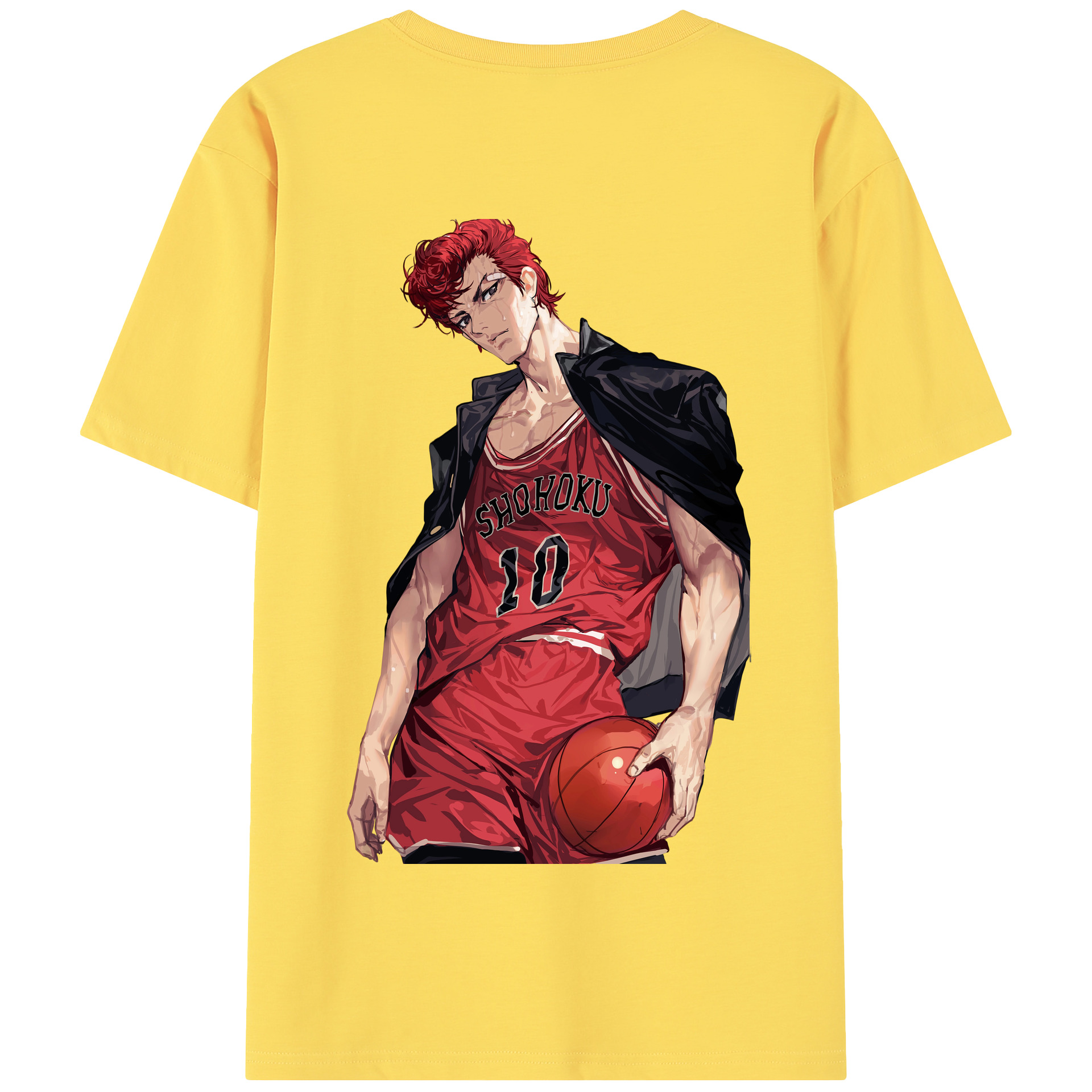 SLAM DUNK／スラムダンク 綿100％半袖Tシャツ（背面プリント）