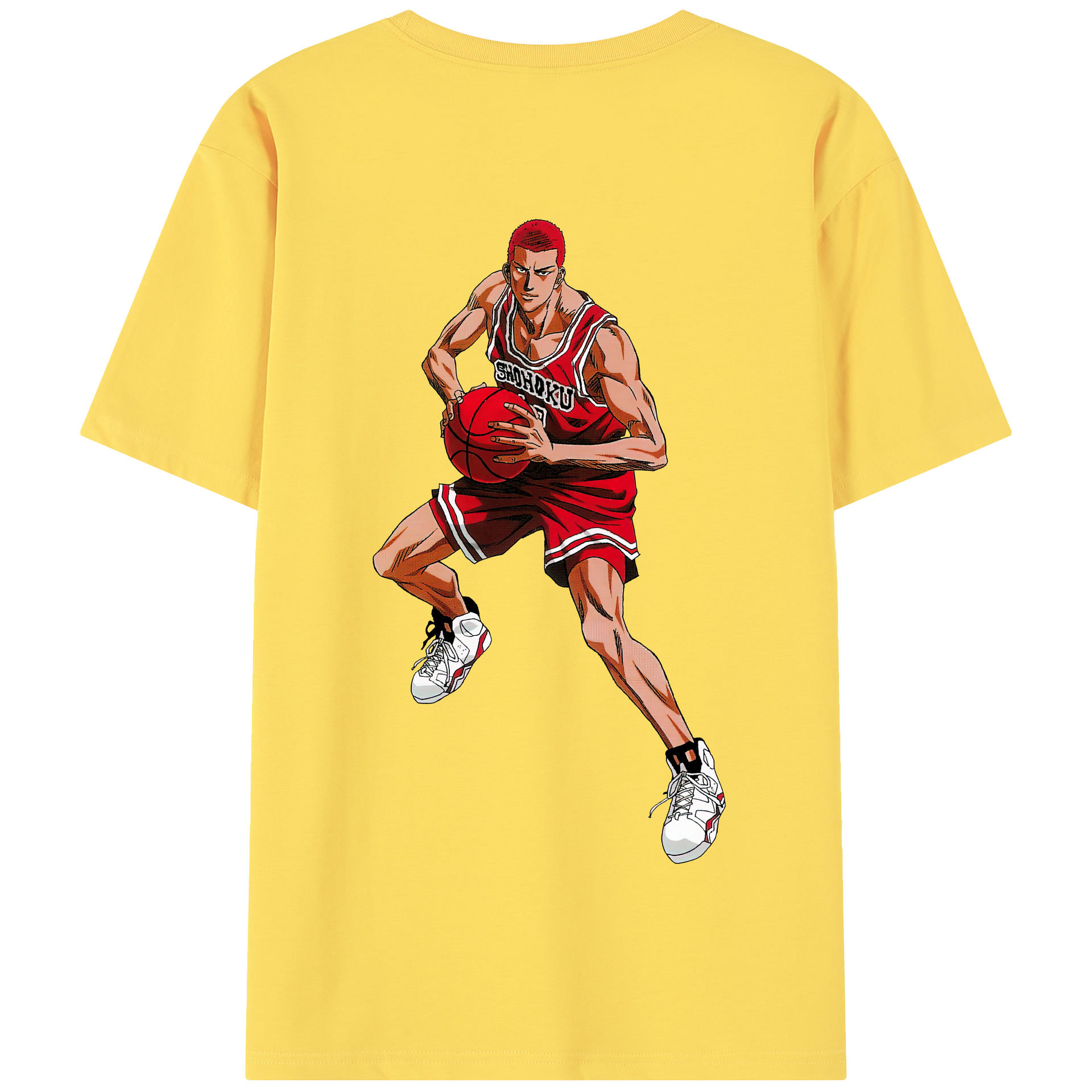SLAM DUNK／スラムダンク 綿100％半袖Tシャツ（背面プリント）