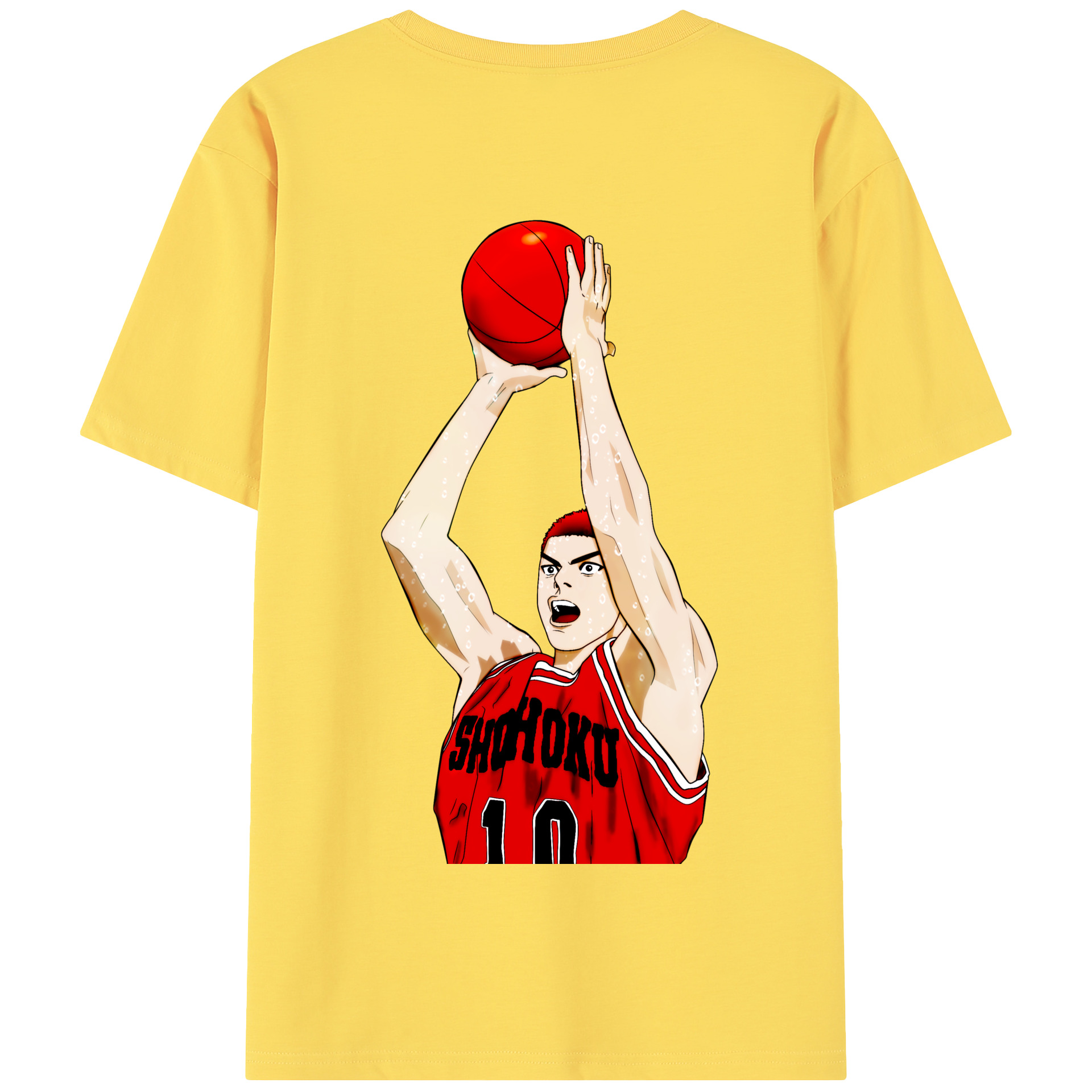 SLAM DUNK／スラムダンク 綿100％半袖Tシャツ（背面プリント）