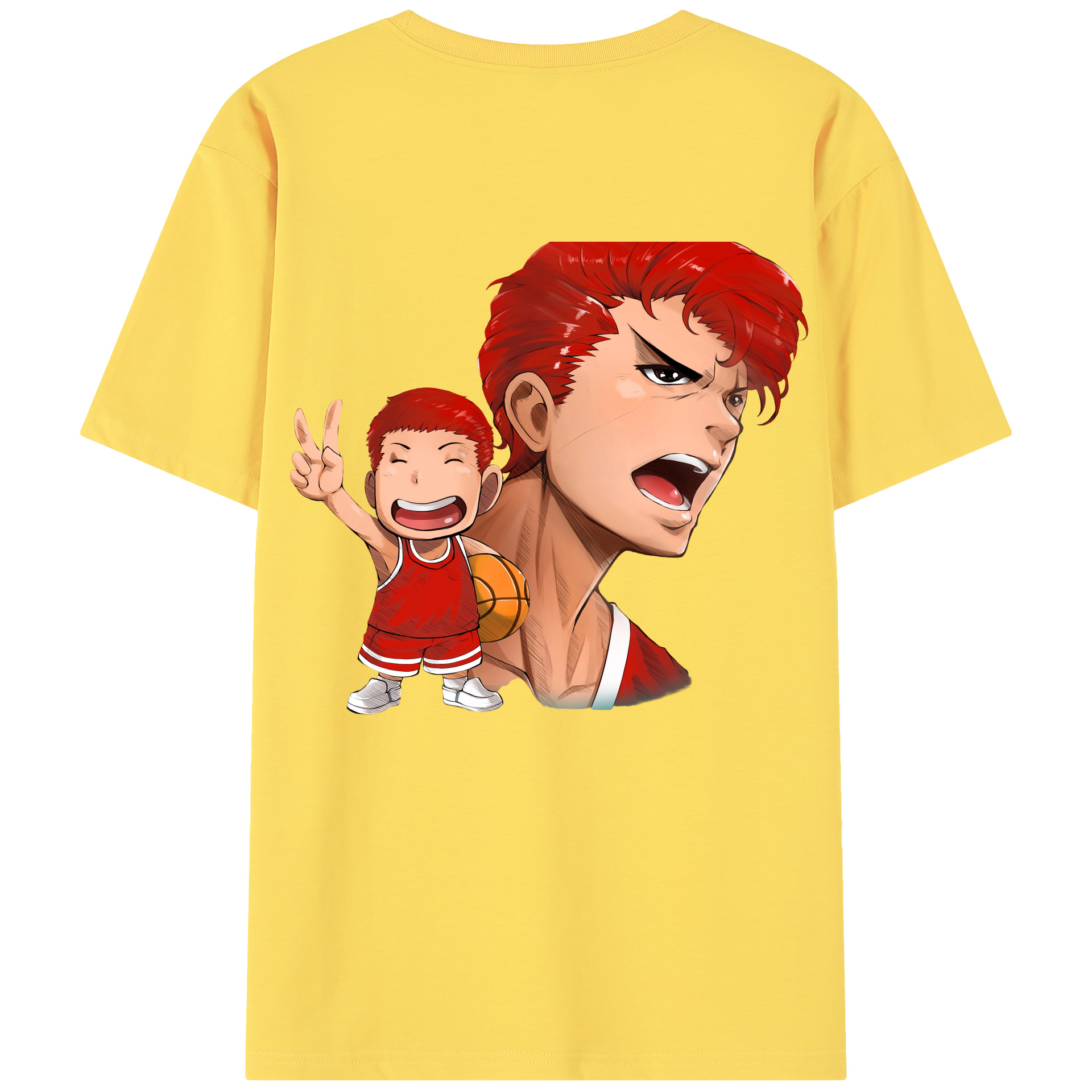 SLAM DUNK／スラムダンク 綿100％半袖Tシャツ（背面プリント）
