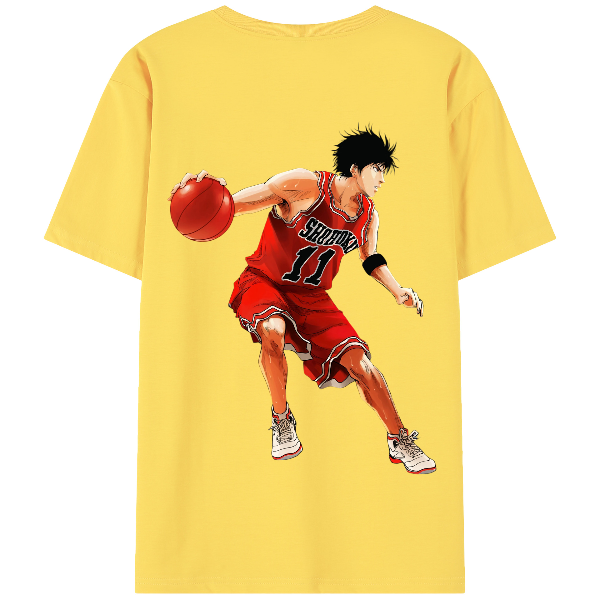 SLAM DUNK／スラムダンク 綿100％半袖Tシャツ（背面プリント）