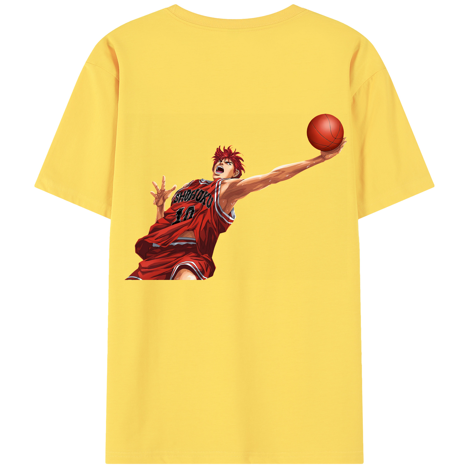 SLAM DUNK／スラムダンク 綿100％半袖Tシャツ（背面プリント）
