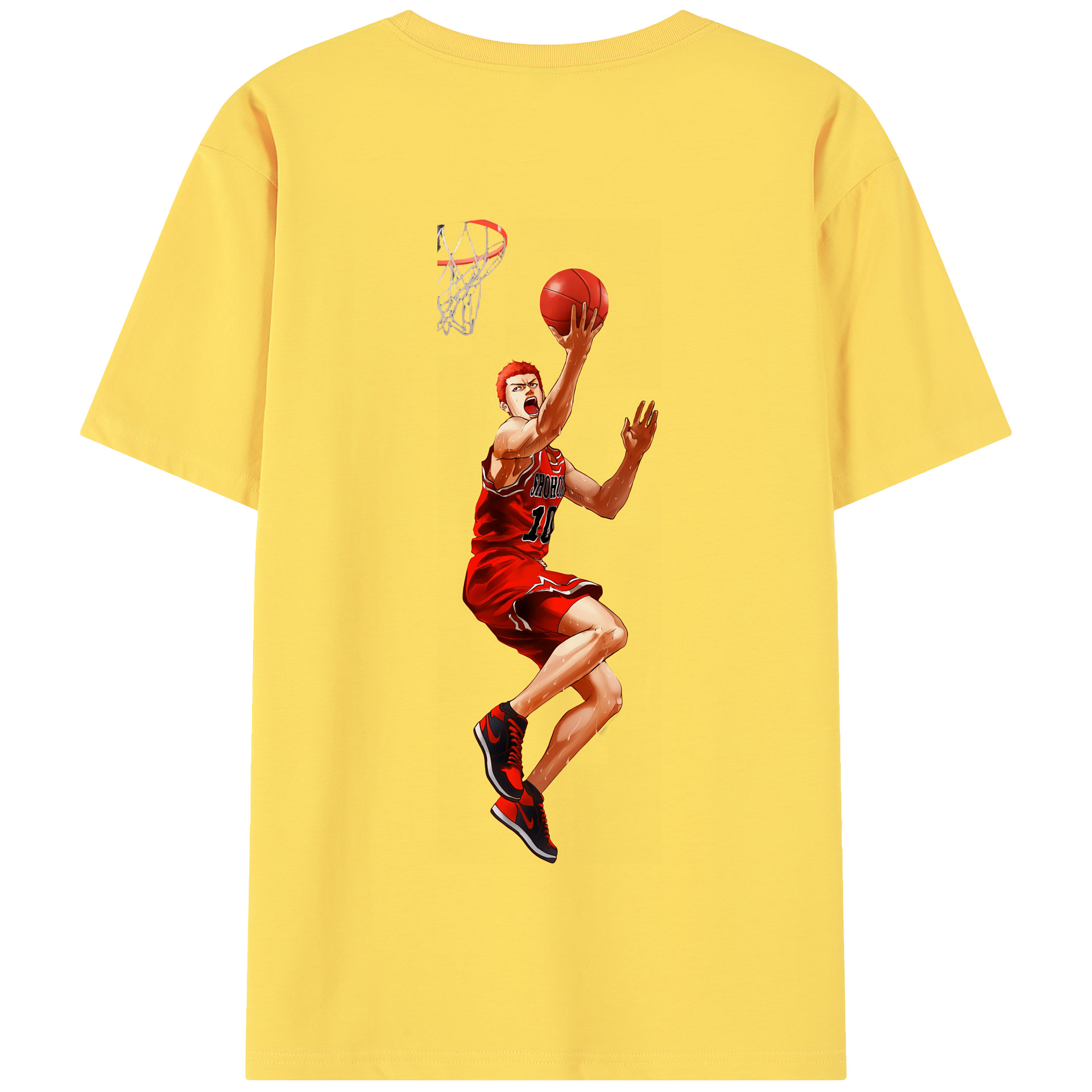 SLAM DUNK／スラムダンク 綿100％半袖Tシャツ（背面プリント）