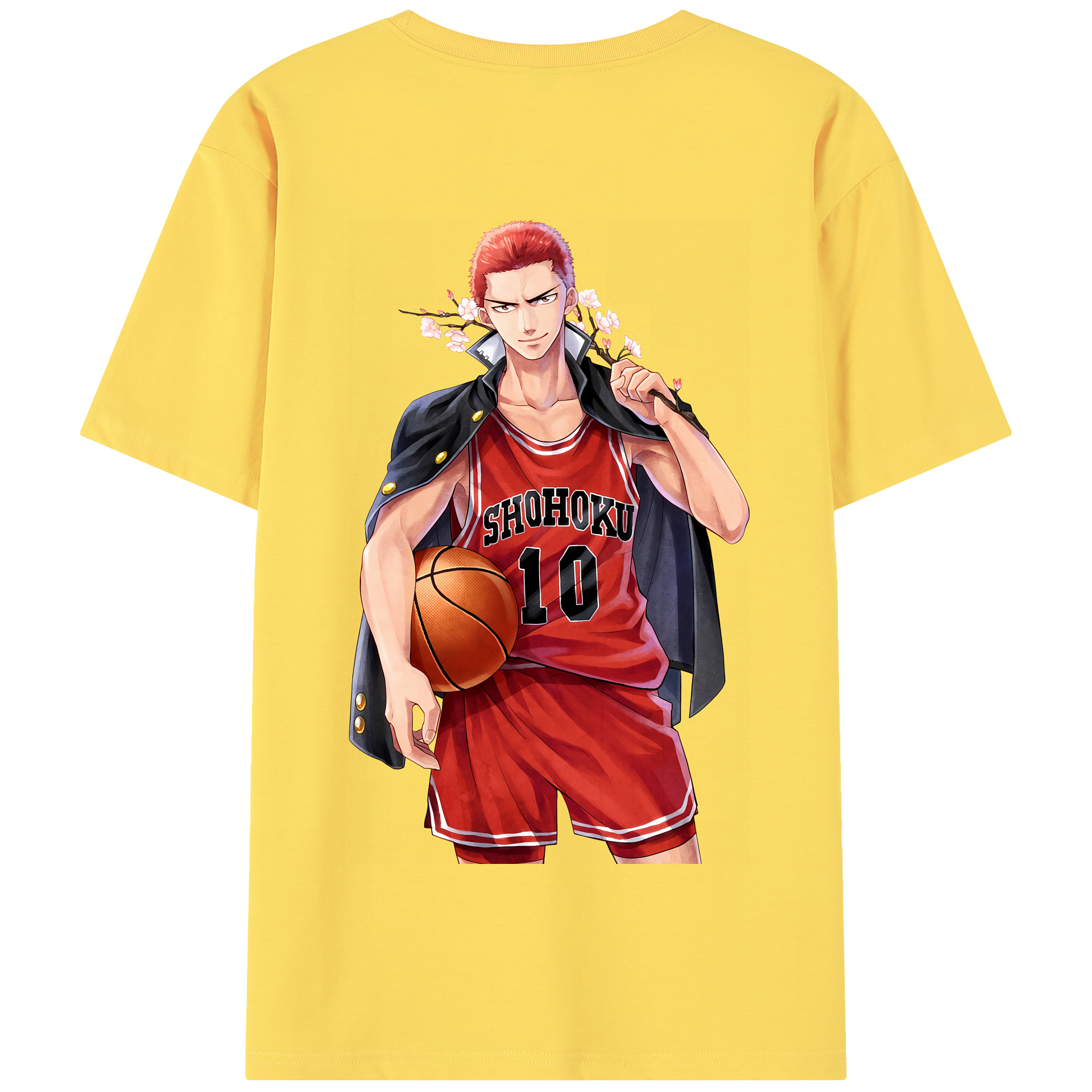 SLAM DUNK／スラムダンク 綿100％半袖Tシャツ（背面プリント）