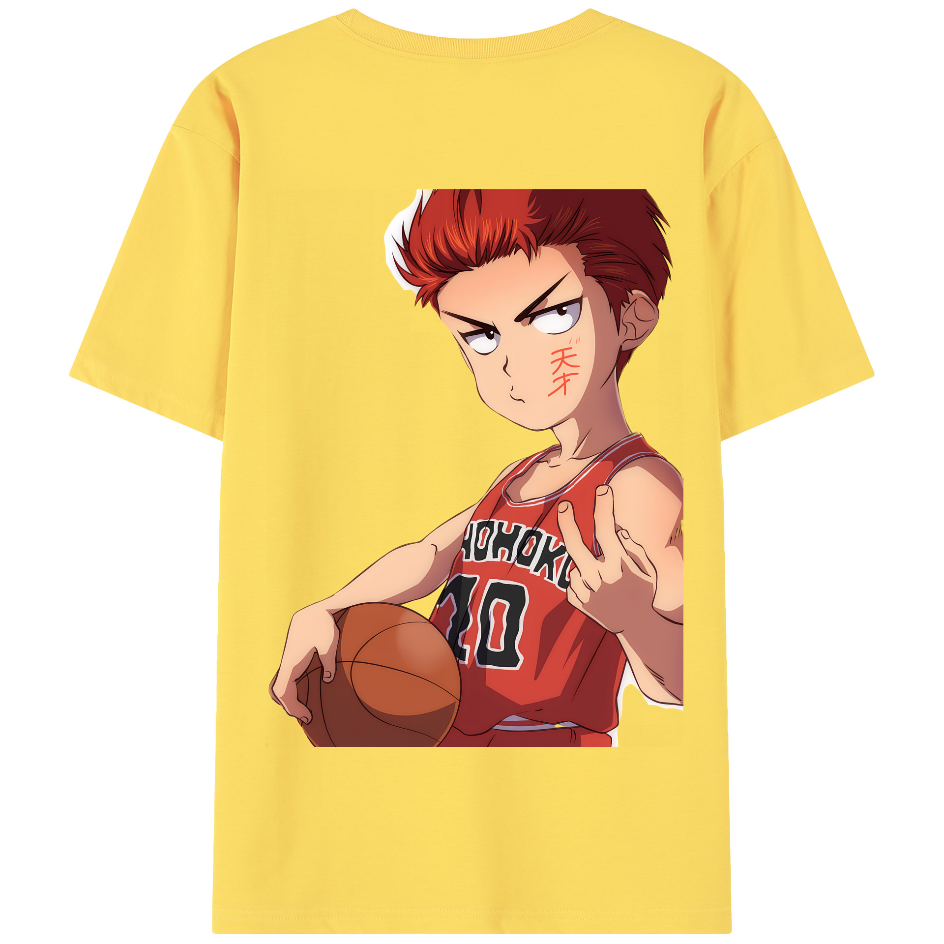 SLAM DUNK／スラムダンク 綿100％半袖Tシャツ（背面プリント）