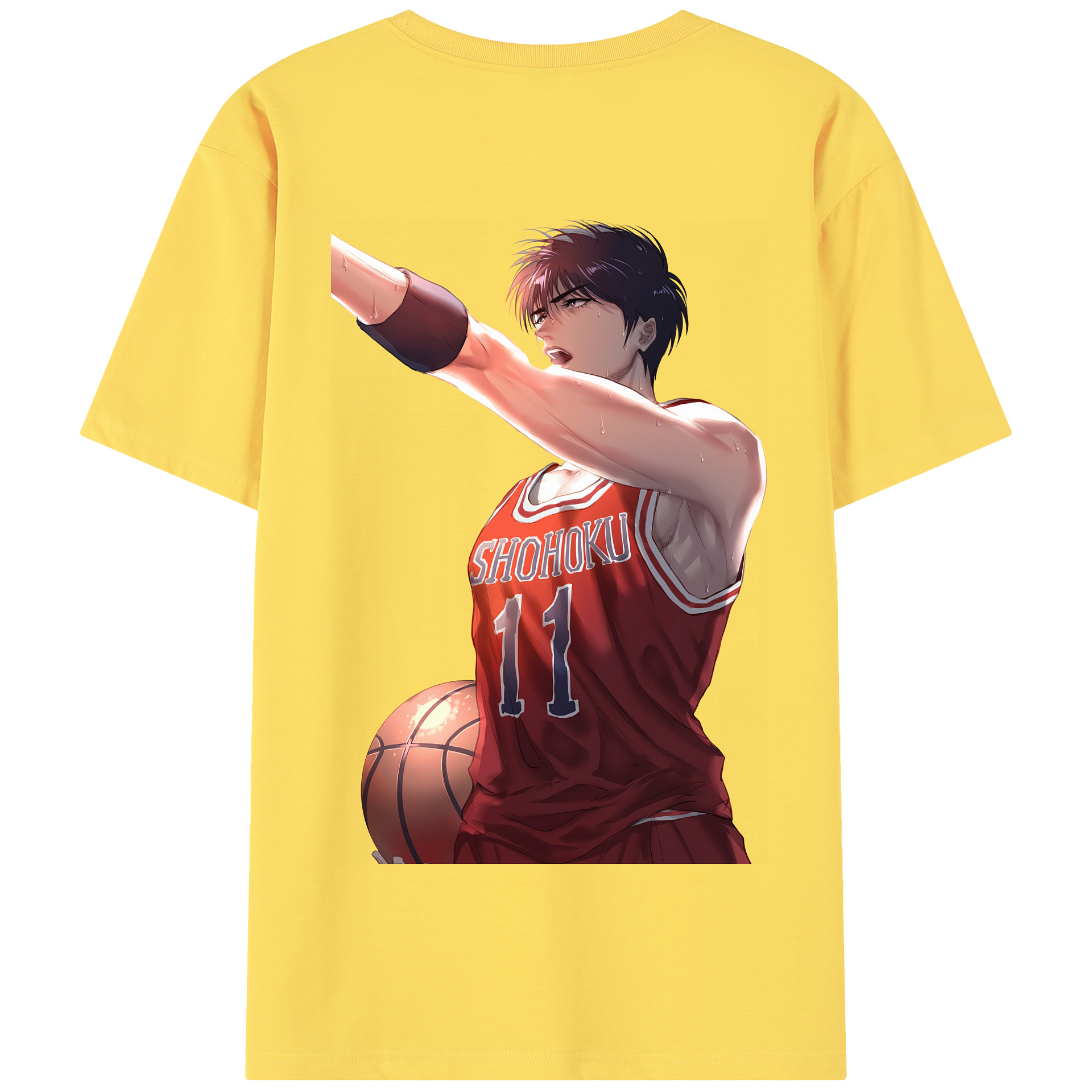 SLAM DUNK／スラムダンク 綿100％半袖Tシャツ（背面プリント）