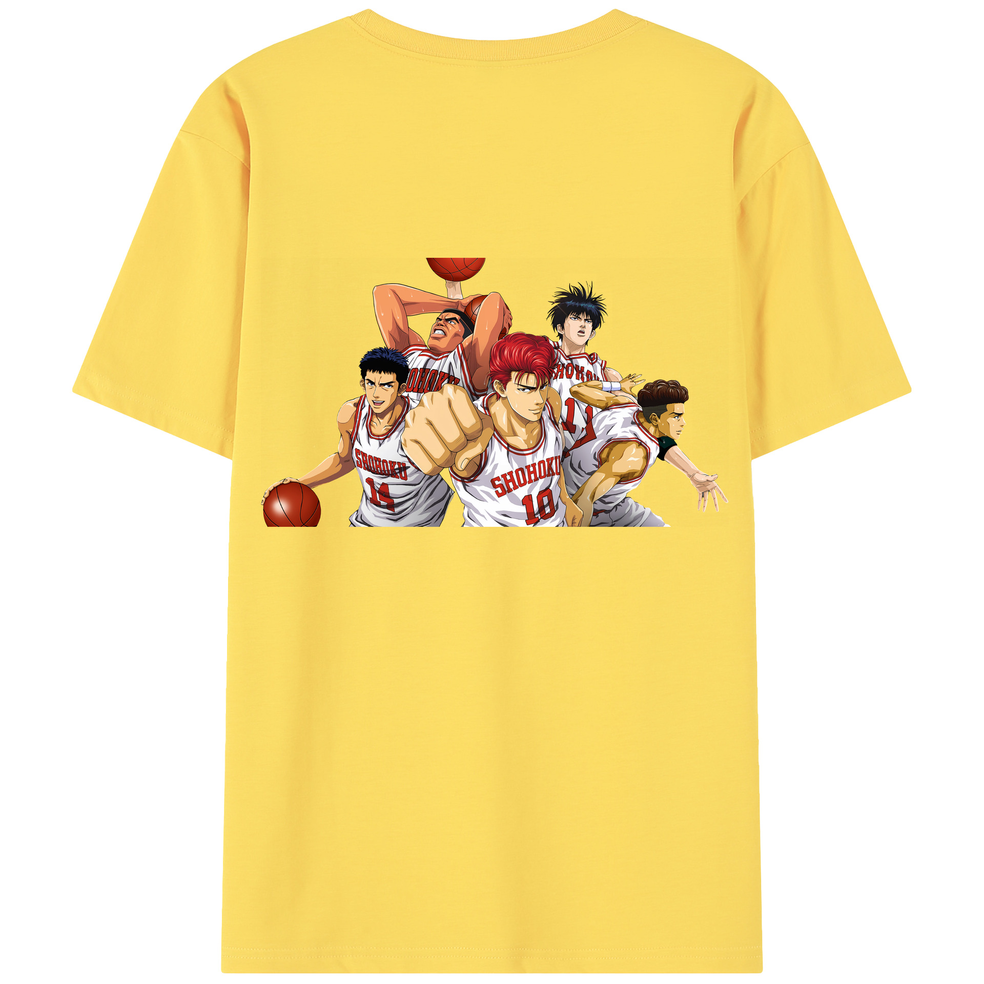 SLAM DUNK／スラムダンク 綿100％半袖Tシャツ（背面プリント）