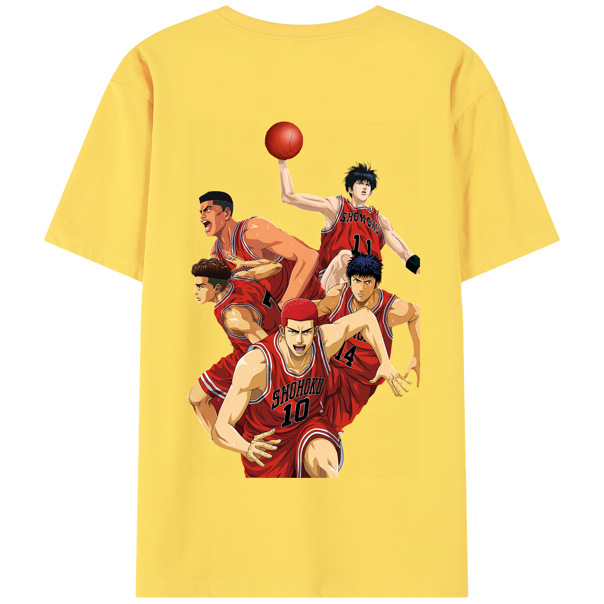 SLAM DUNK／スラムダンク 綿100％半袖Tシャツ（背面プリント）