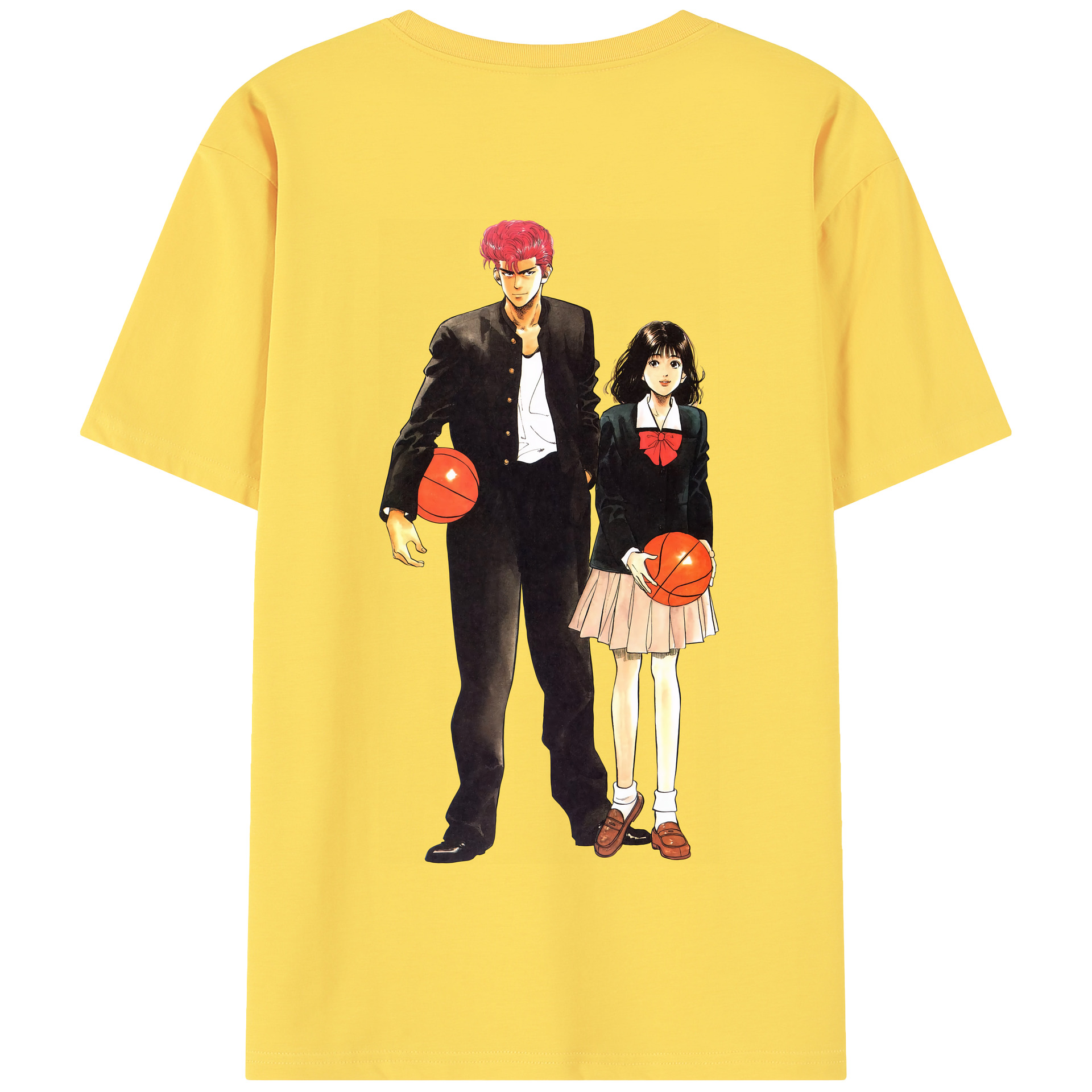 SLAM DUNK／スラムダンク 綿100％半袖Tシャツ（背面プリント）