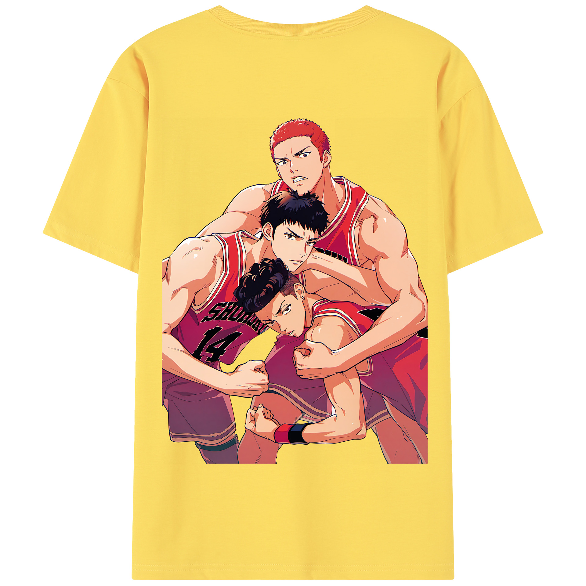SLAM DUNK／スラムダンク 綿100％半袖Tシャツ（背面プリント）