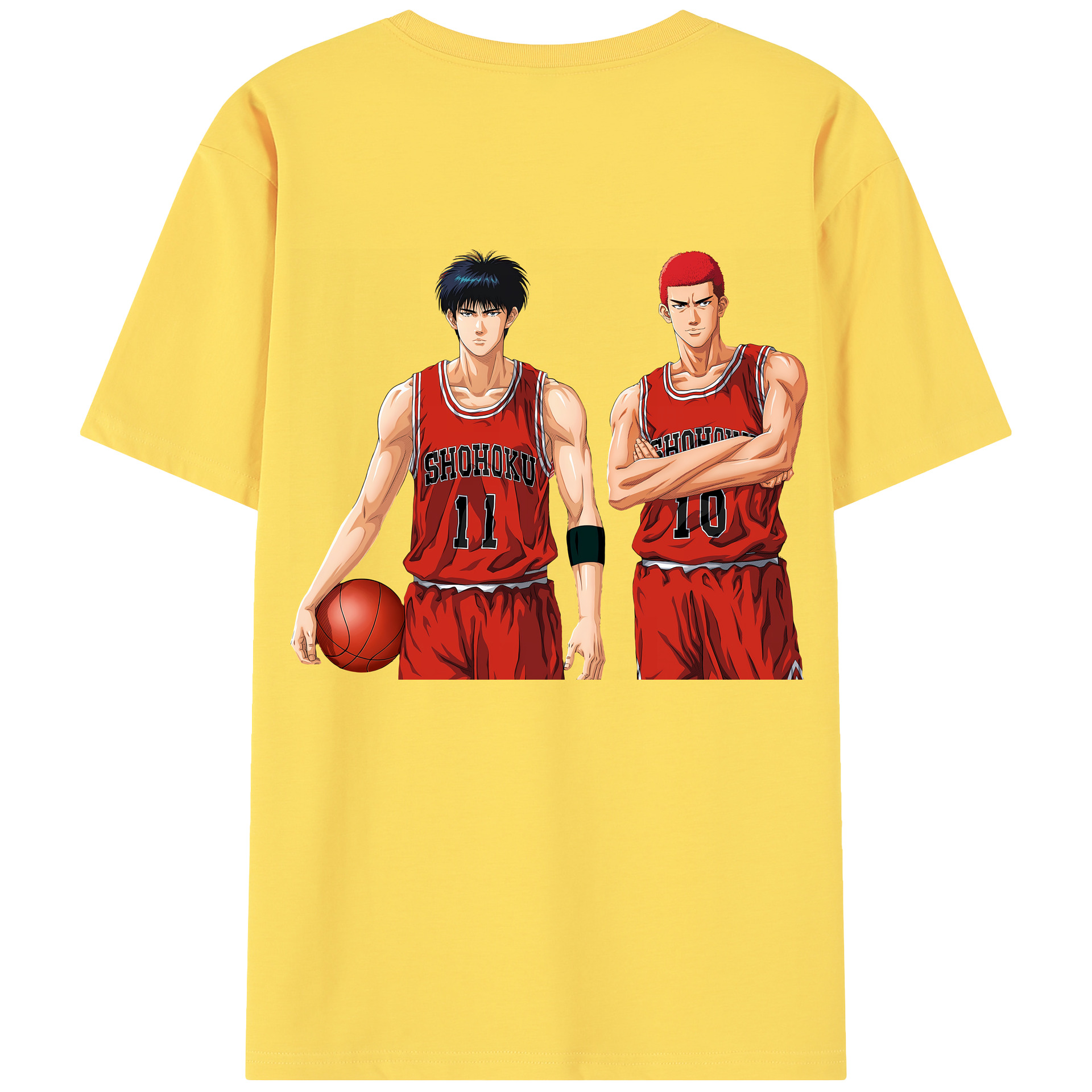SLAM DUNK／スラムダンク 綿100％半袖Tシャツ（背面プリント）