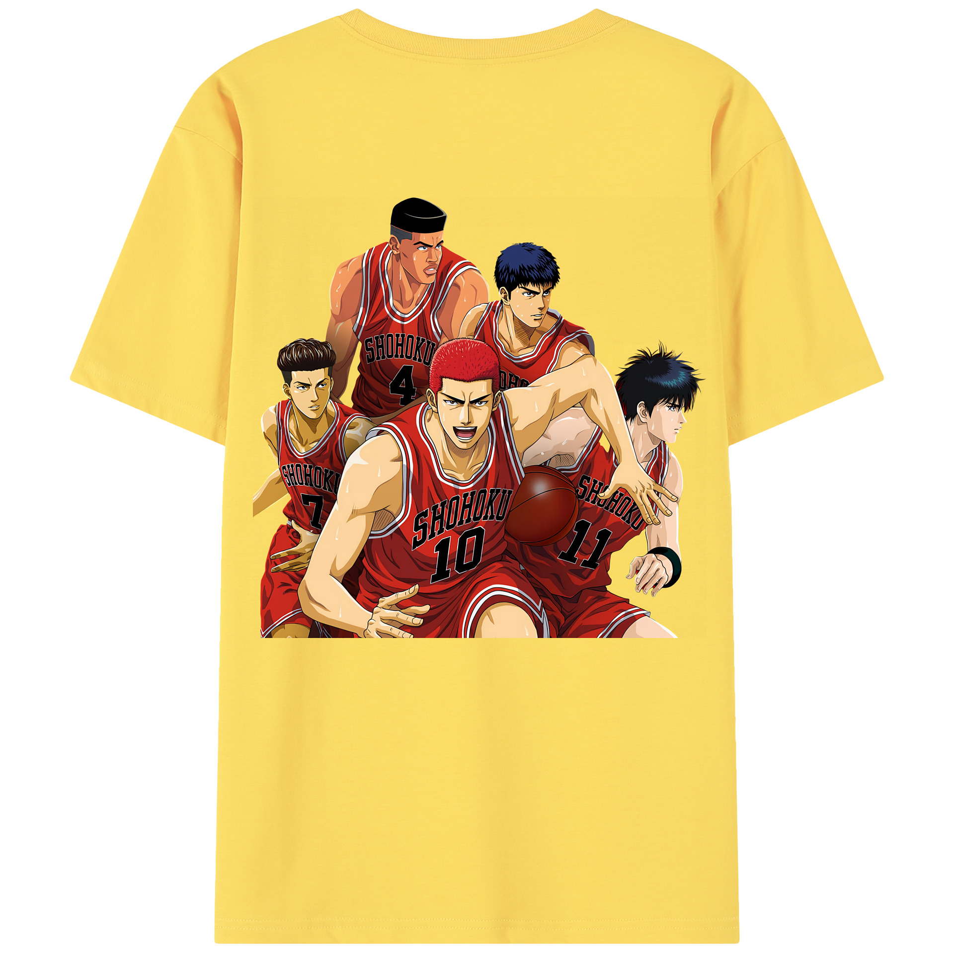 SLAM DUNK／スラムダンク 綿100％半袖Tシャツ（背面プリント）