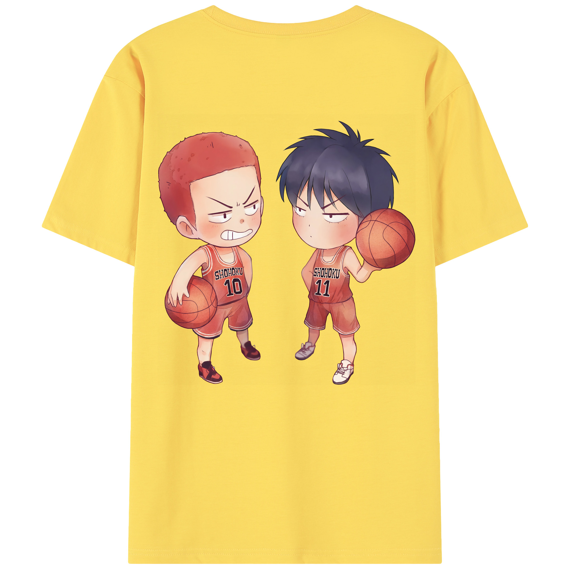 SLAM DUNK／スラムダンク 綿100％半袖Tシャツ（背面プリント）