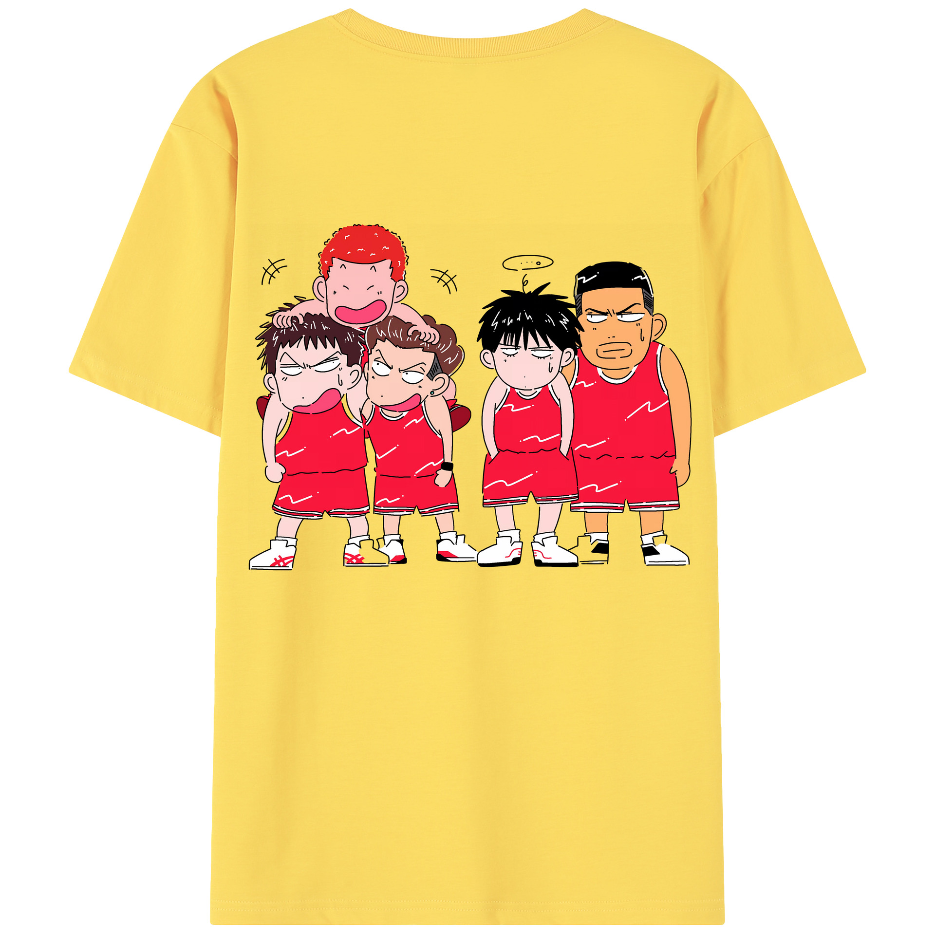 SLAM DUNK／スラムダンク 綿100％半袖Tシャツ（背面プリント）