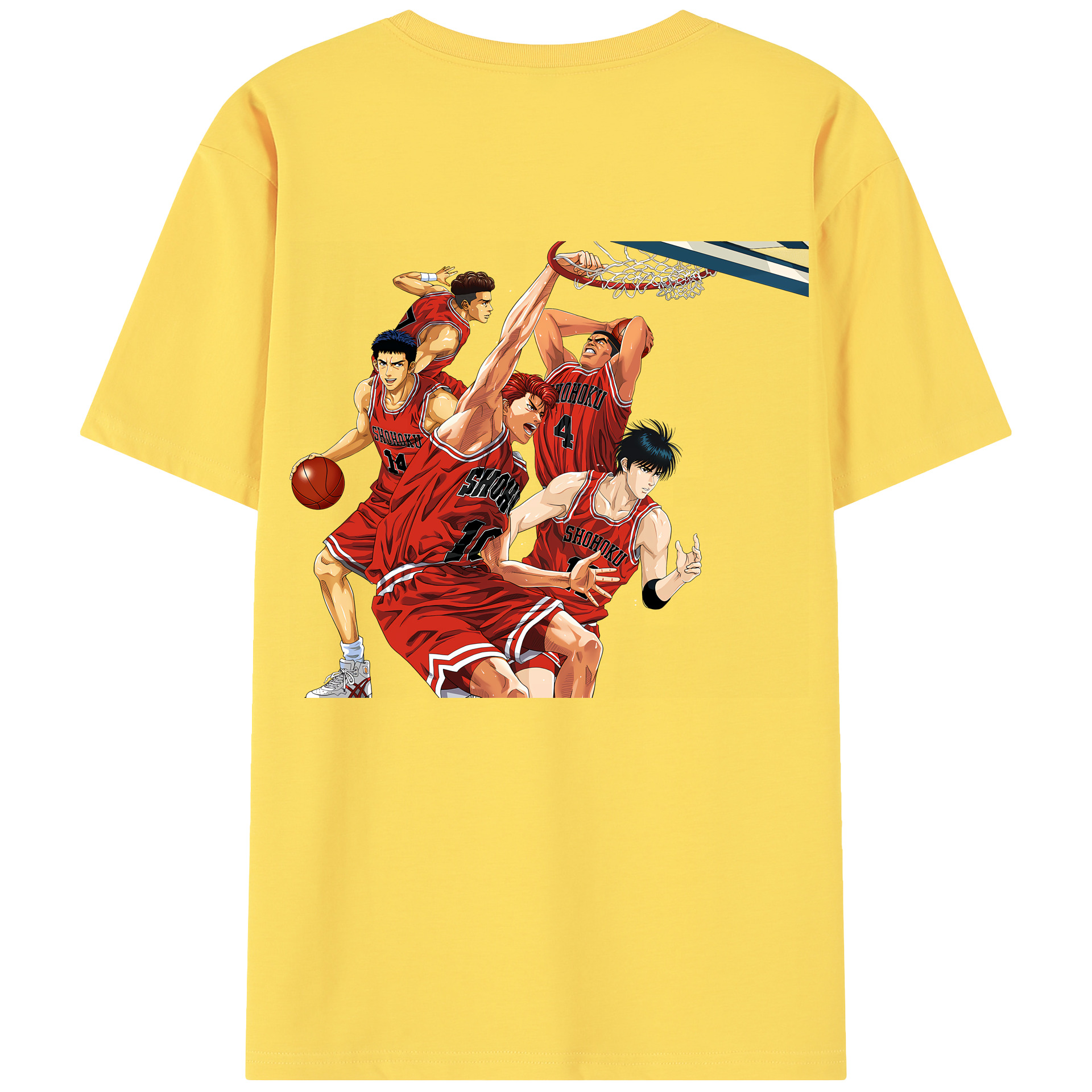 SLAM DUNK／スラムダンク 綿100％半袖Tシャツ（背面プリント）