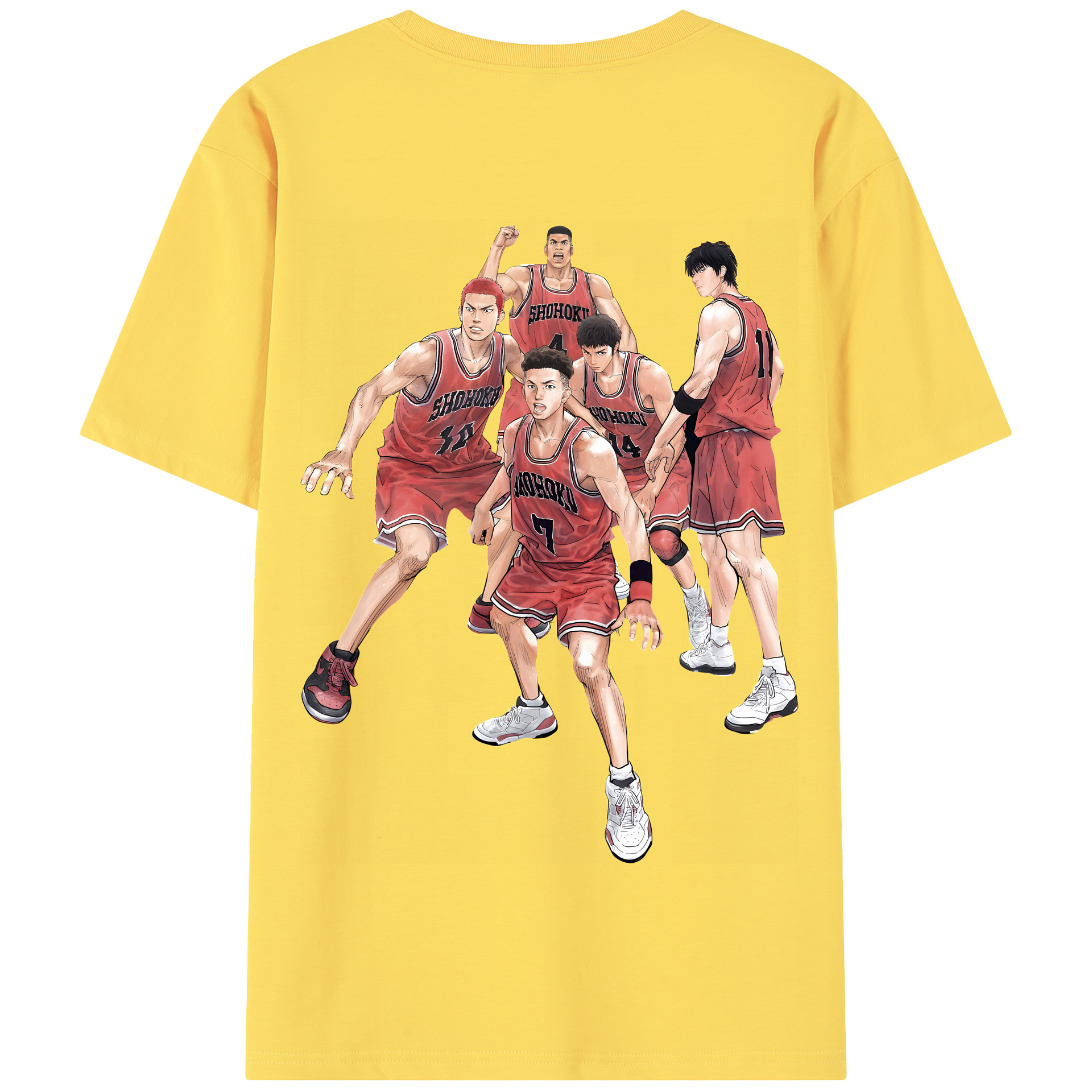 SLAM DUNK／スラムダンク 綿100％半袖Tシャツ（背面プリント）