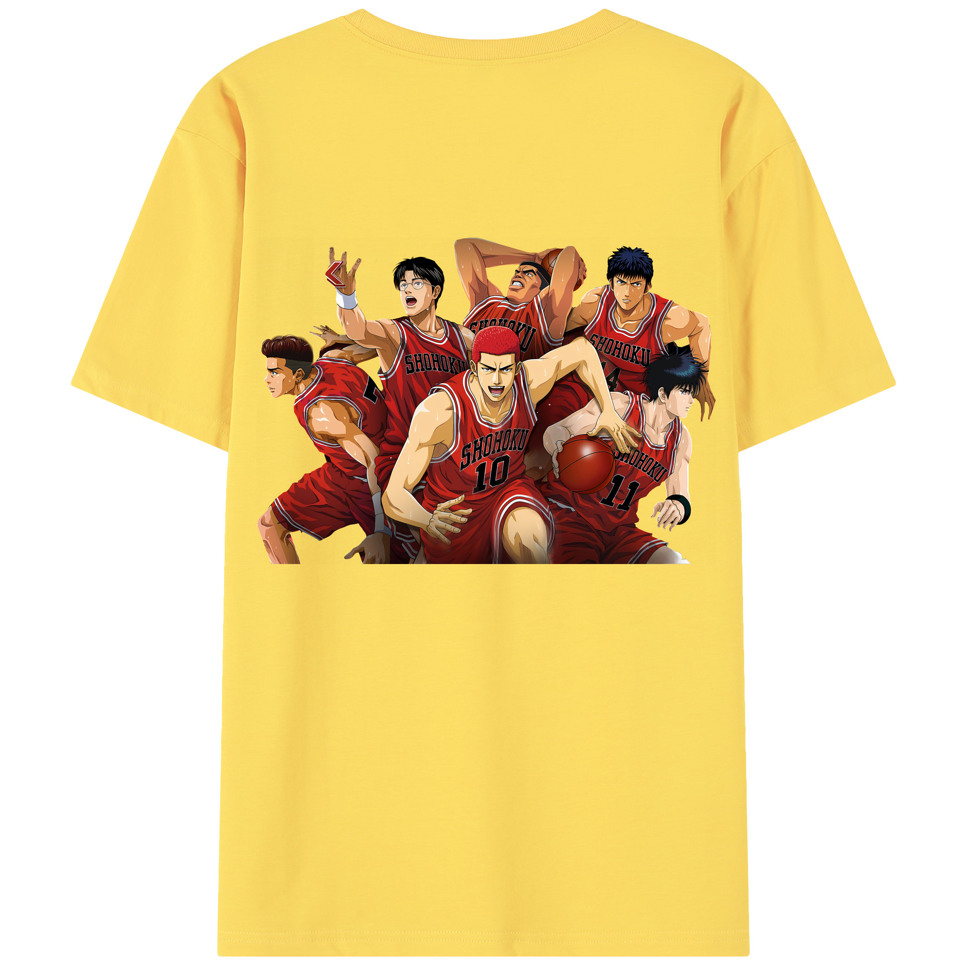 SLAM DUNK／スラムダンク 綿100％半袖Tシャツ（背面プリント）