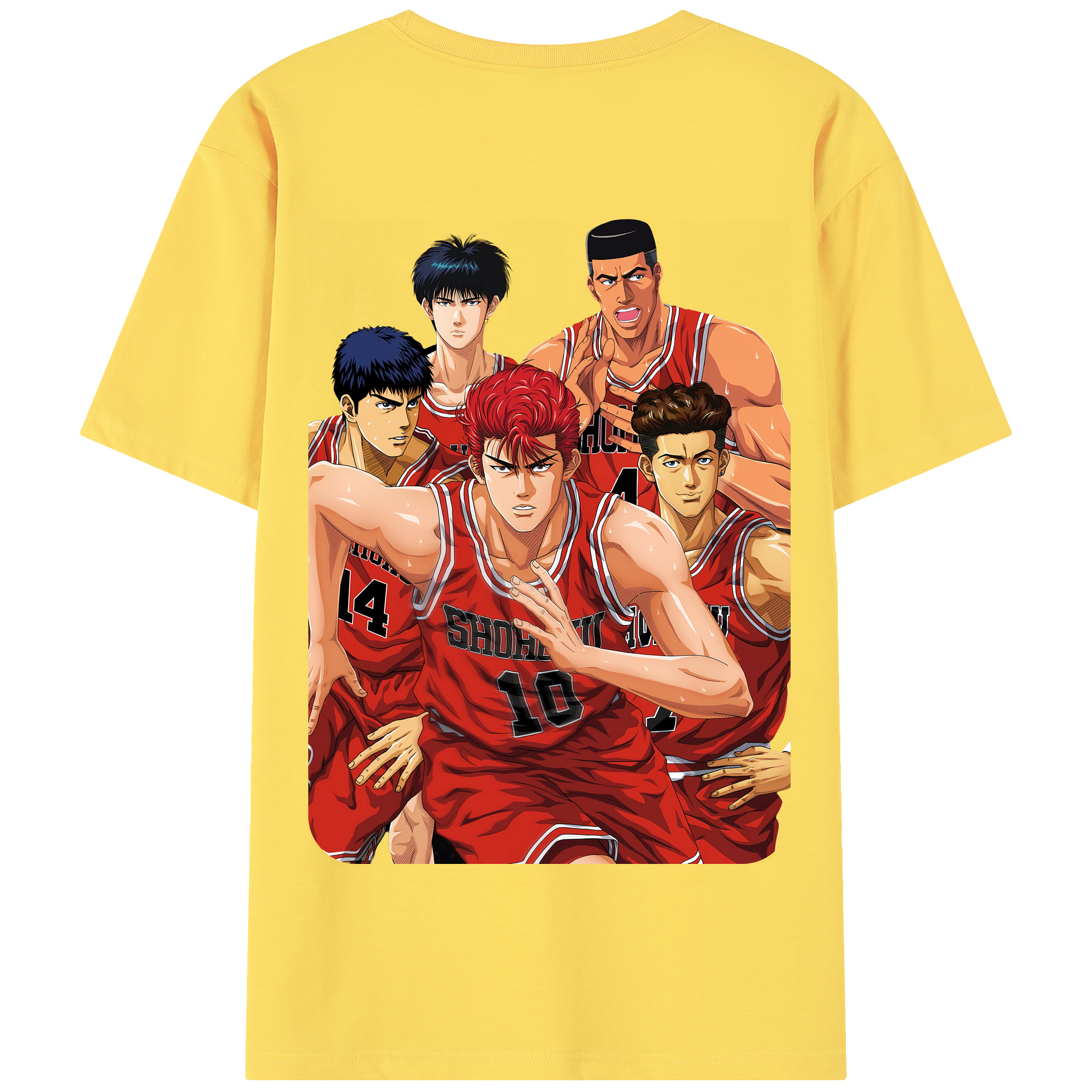 SLAM DUNK／スラムダンク 綿100％半袖Tシャツ（背面プリント）