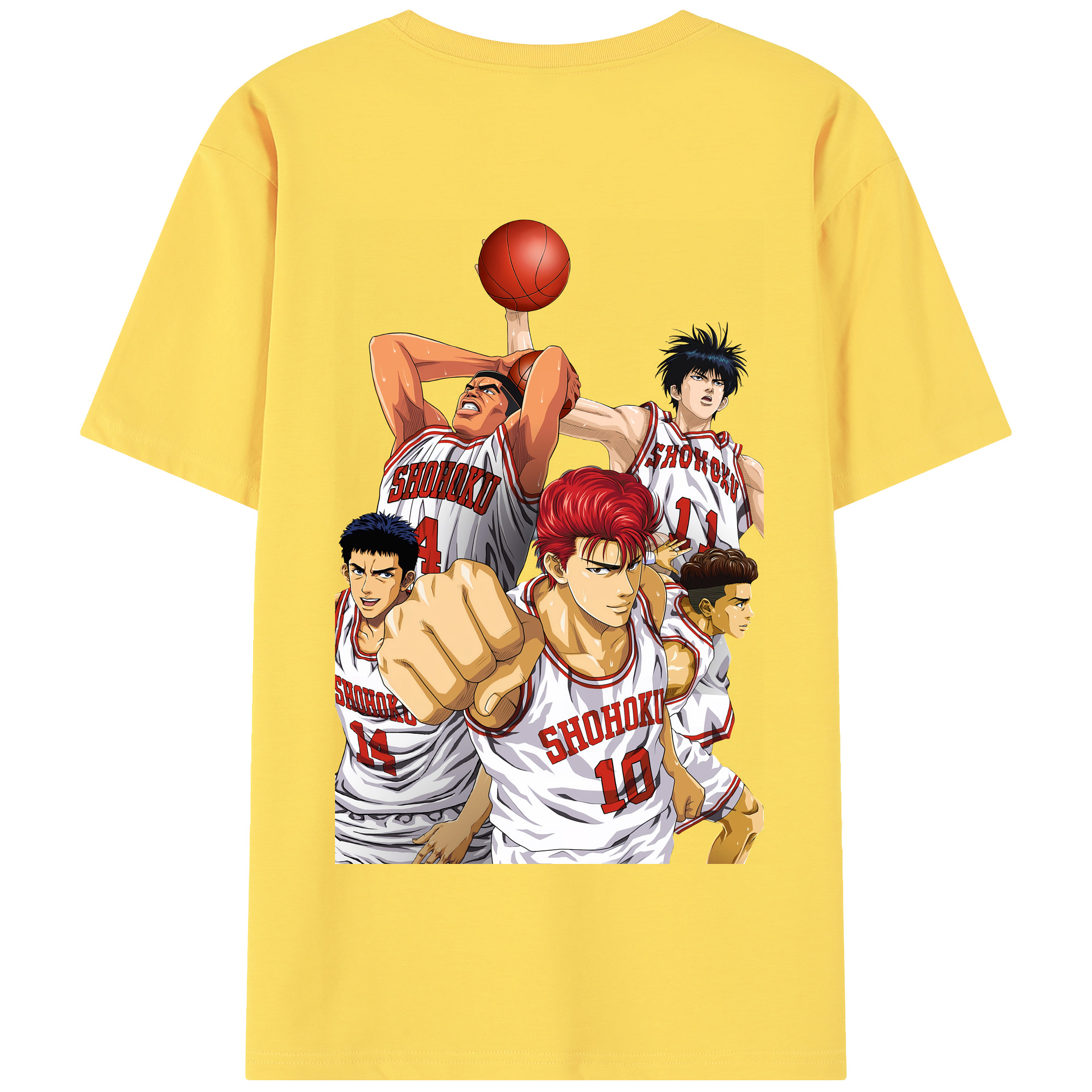 SLAM DUNK／スラムダンク 綿100％半袖Tシャツ（背面プリント）