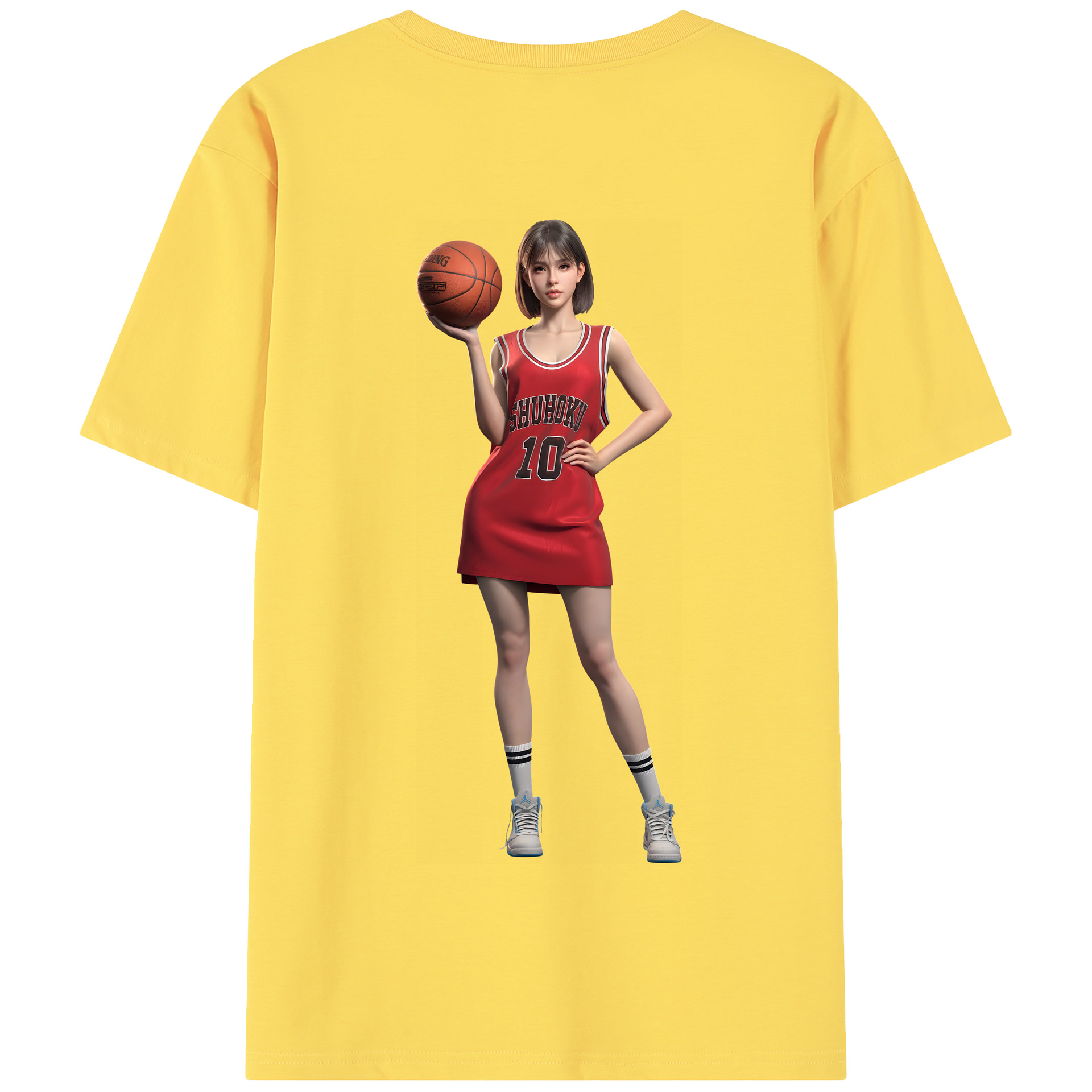 SLAM DUNK／スラムダンク 綿100％半袖Tシャツ（背面プリント）