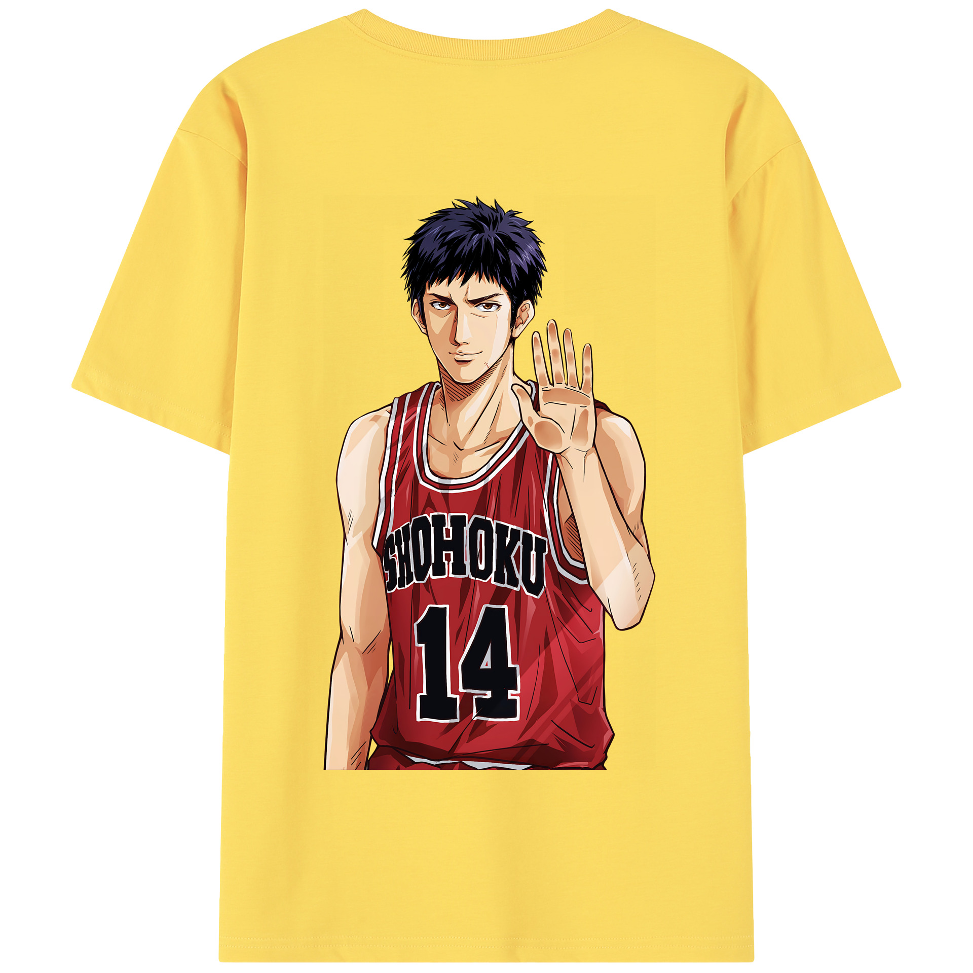 SLAM DUNK／スラムダンク 綿100％半袖Tシャツ（背面プリント）