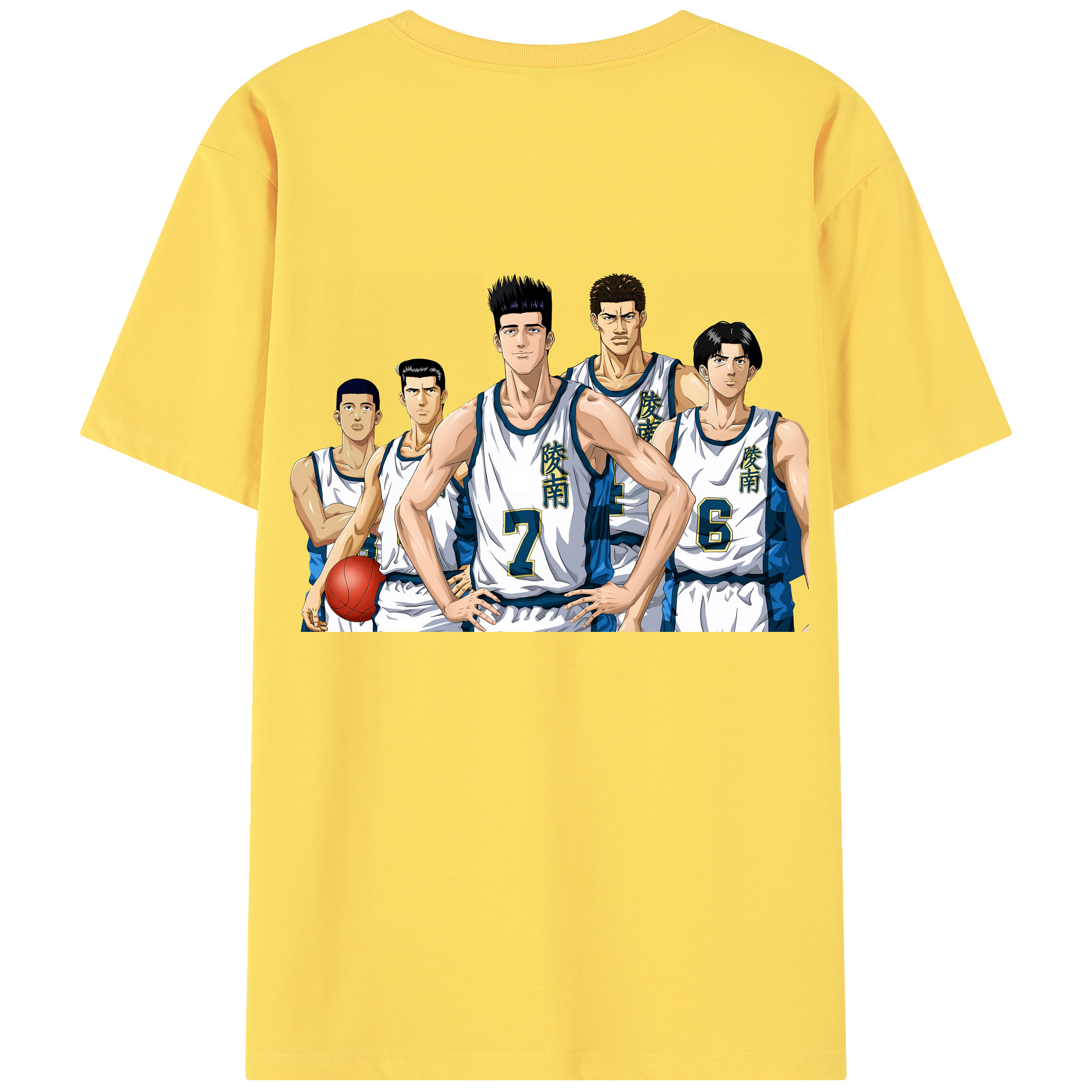 SLAM DUNK／スラムダンク 綿100％半袖Tシャツ（背面プリント）