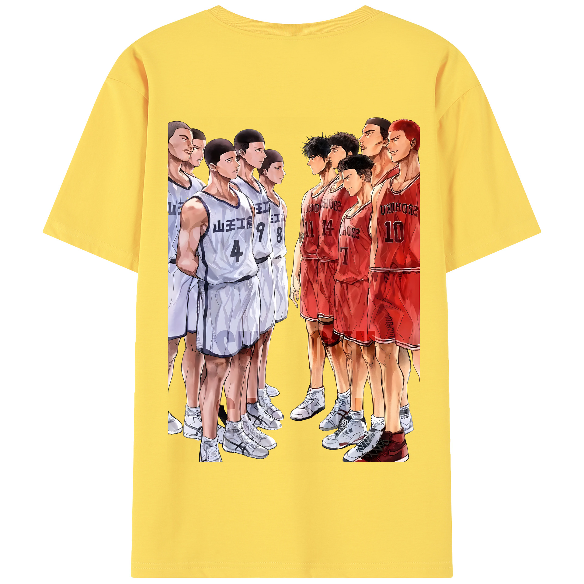 SLAM DUNK／スラムダンク 綿100％半袖Tシャツ（背面プリント）