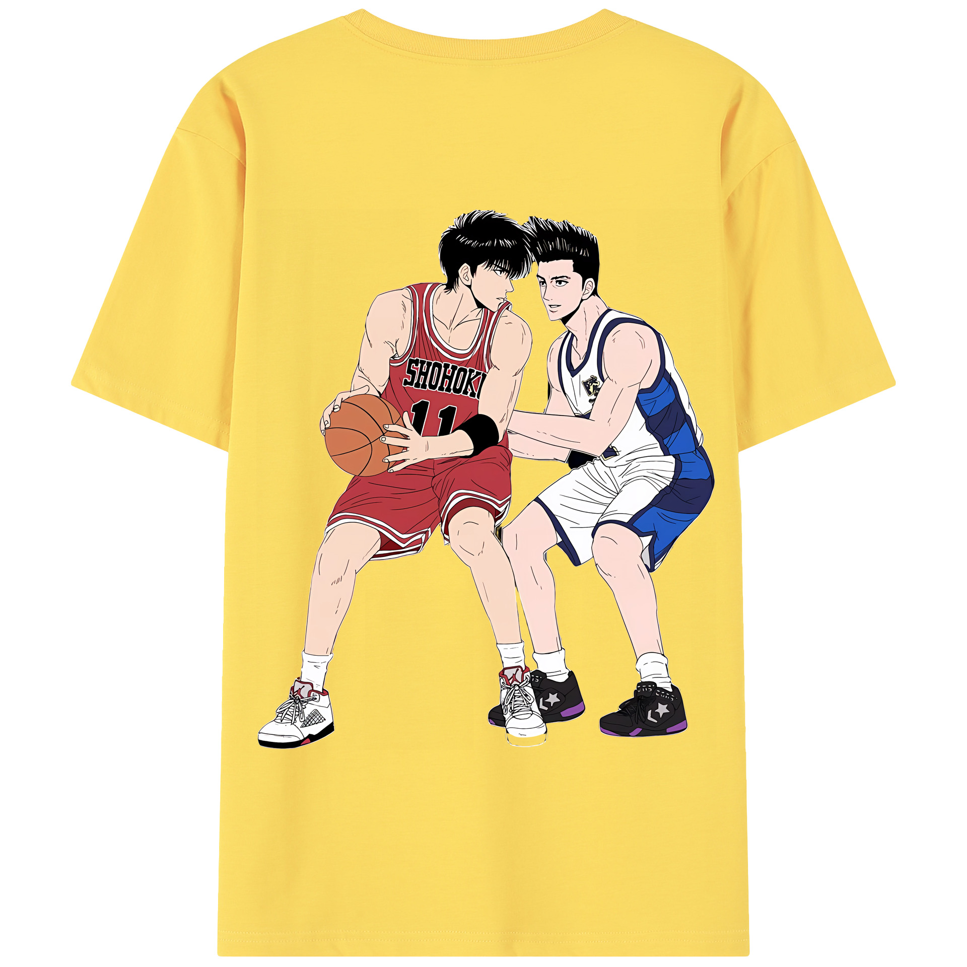 SLAM DUNK／スラムダンク 綿100％半袖Tシャツ（背面プリント）
