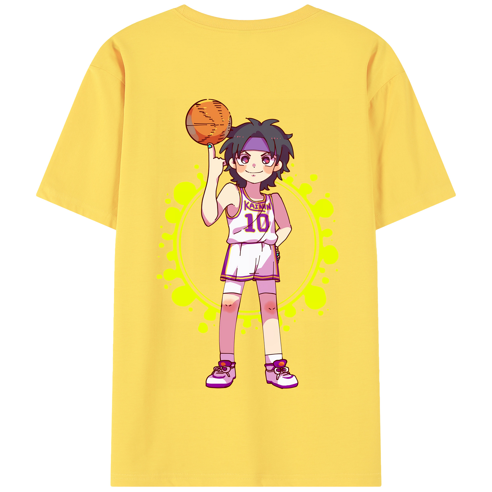 SLAM DUNK／スラムダンク 綿100％半袖Tシャツ（背面プリント）