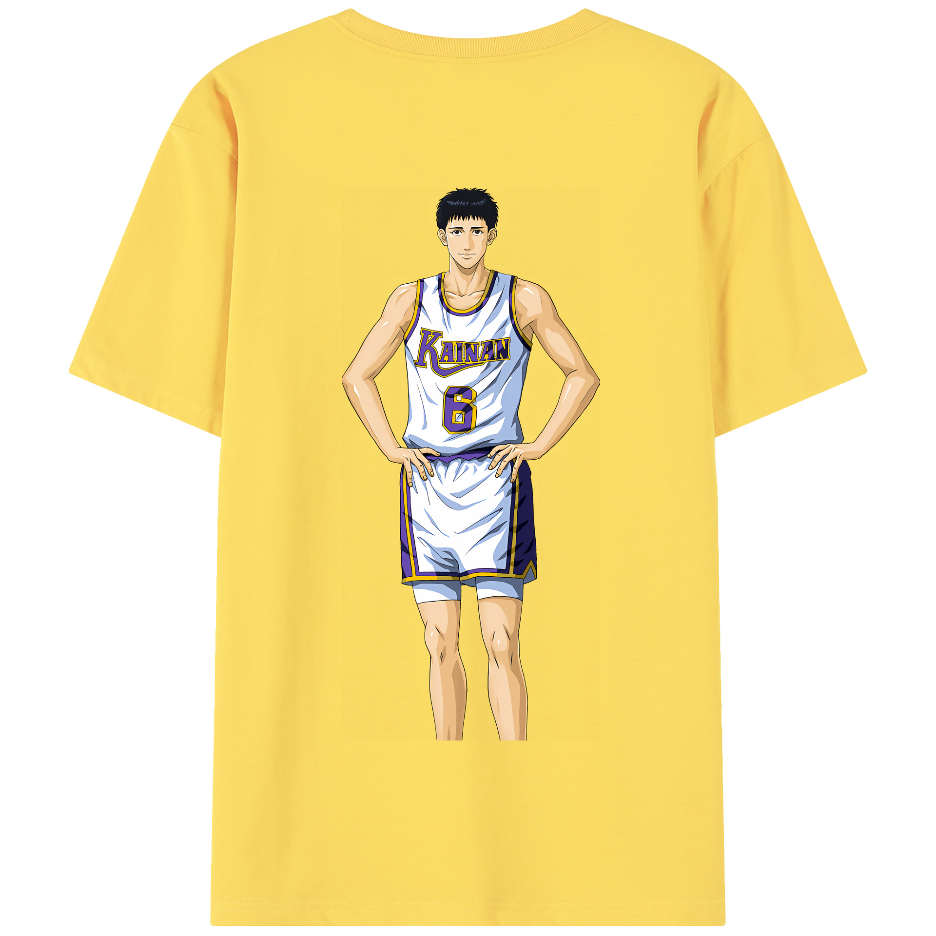 SLAM DUNK／スラムダンク 綿100％半袖Tシャツ（背面プリント）