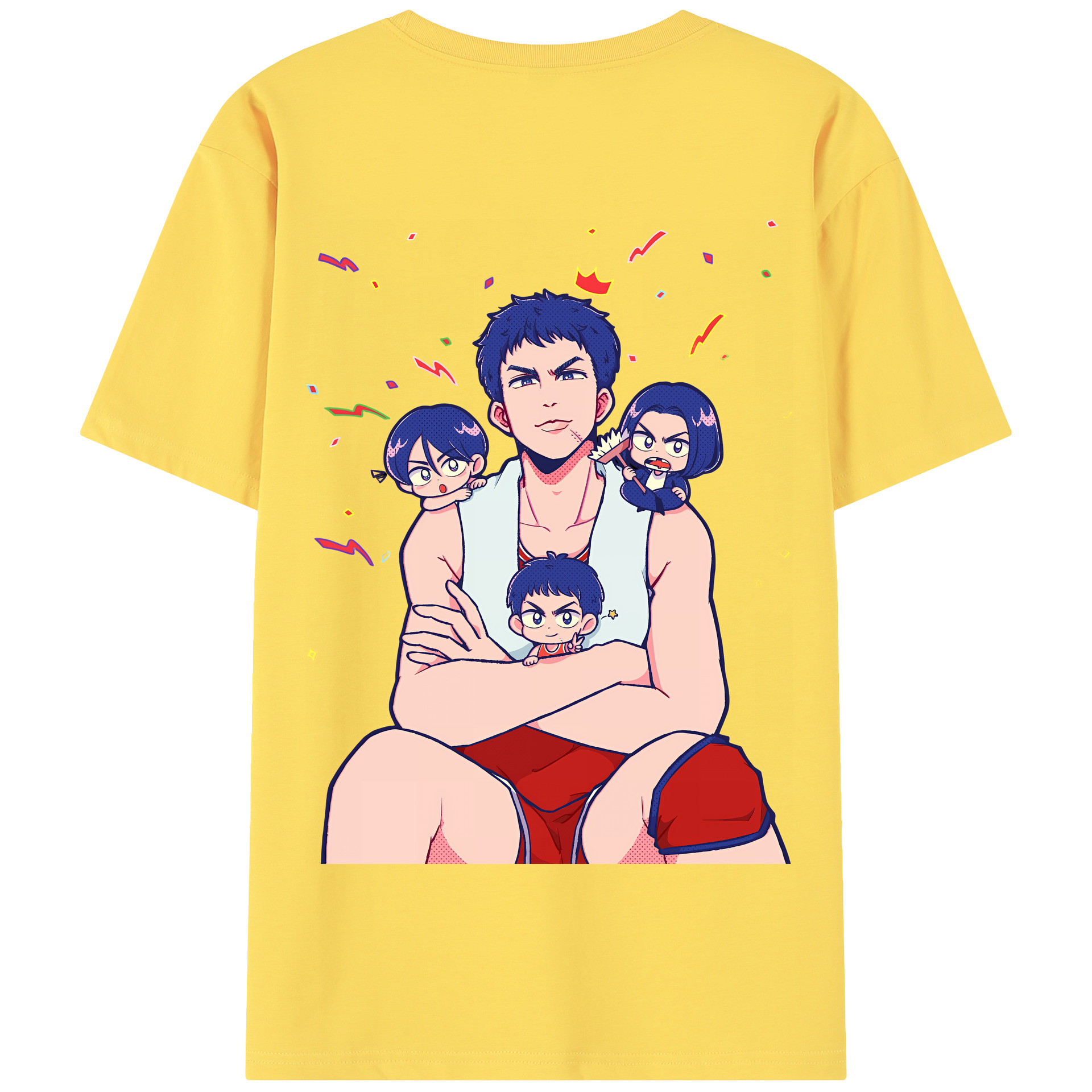 SLAM DUNK／スラムダンク 綿100％半袖Tシャツ（背面プリント）