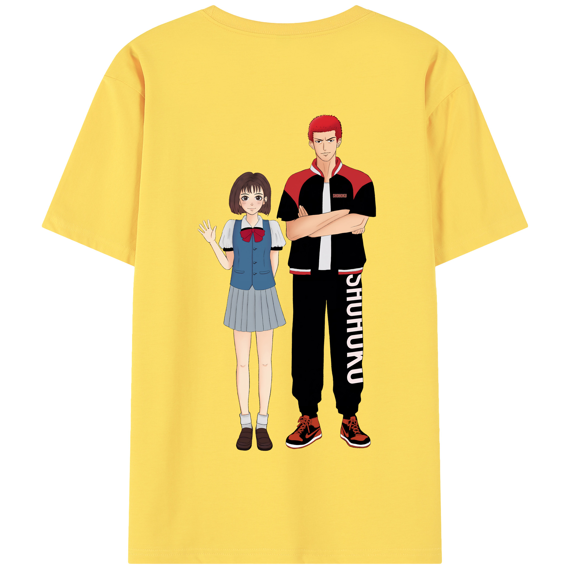 SLAM DUNK／スラムダンク 綿100％半袖Tシャツ（背面プリント）
