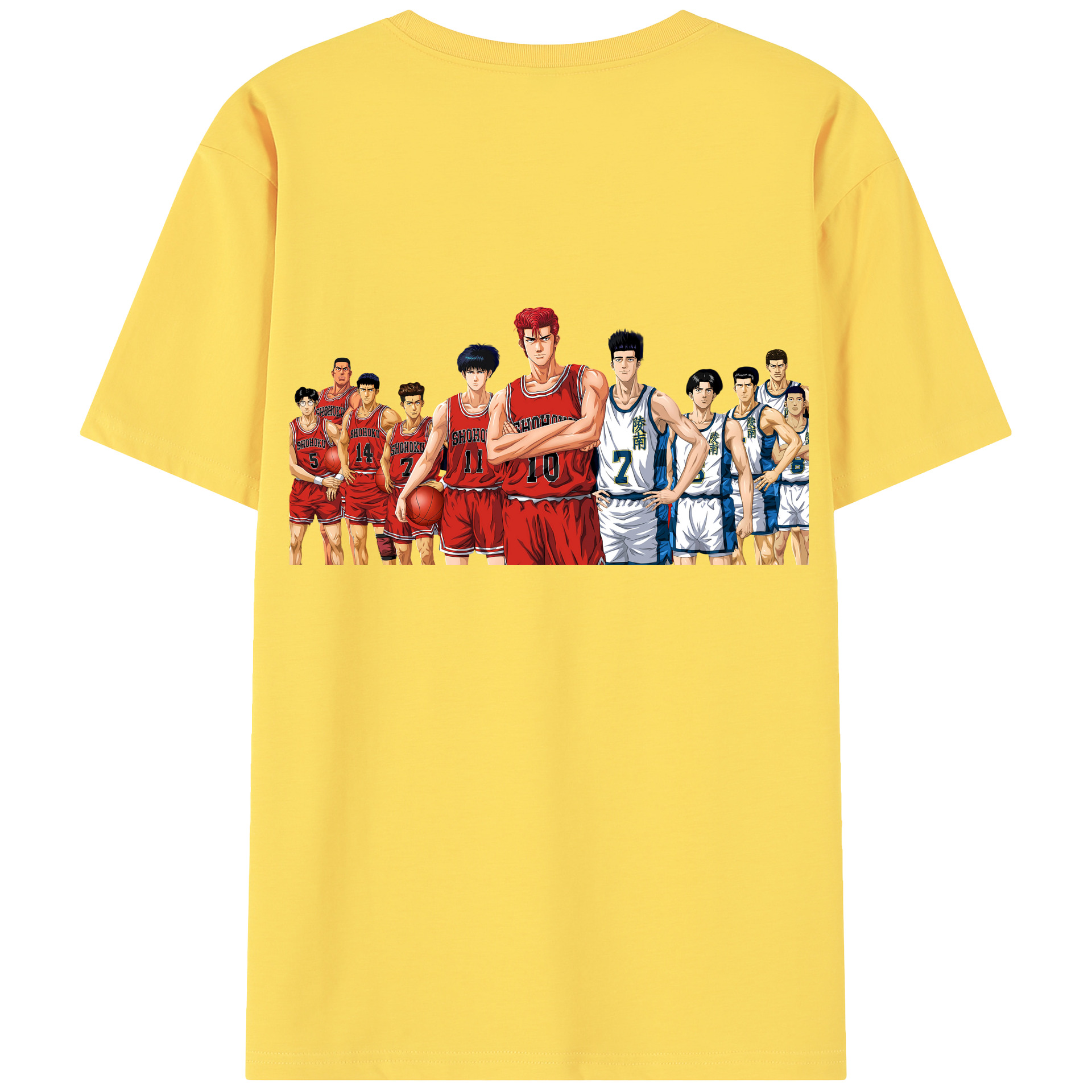 SLAM DUNK／スラムダンク 綿100％半袖Tシャツ（背面プリント）