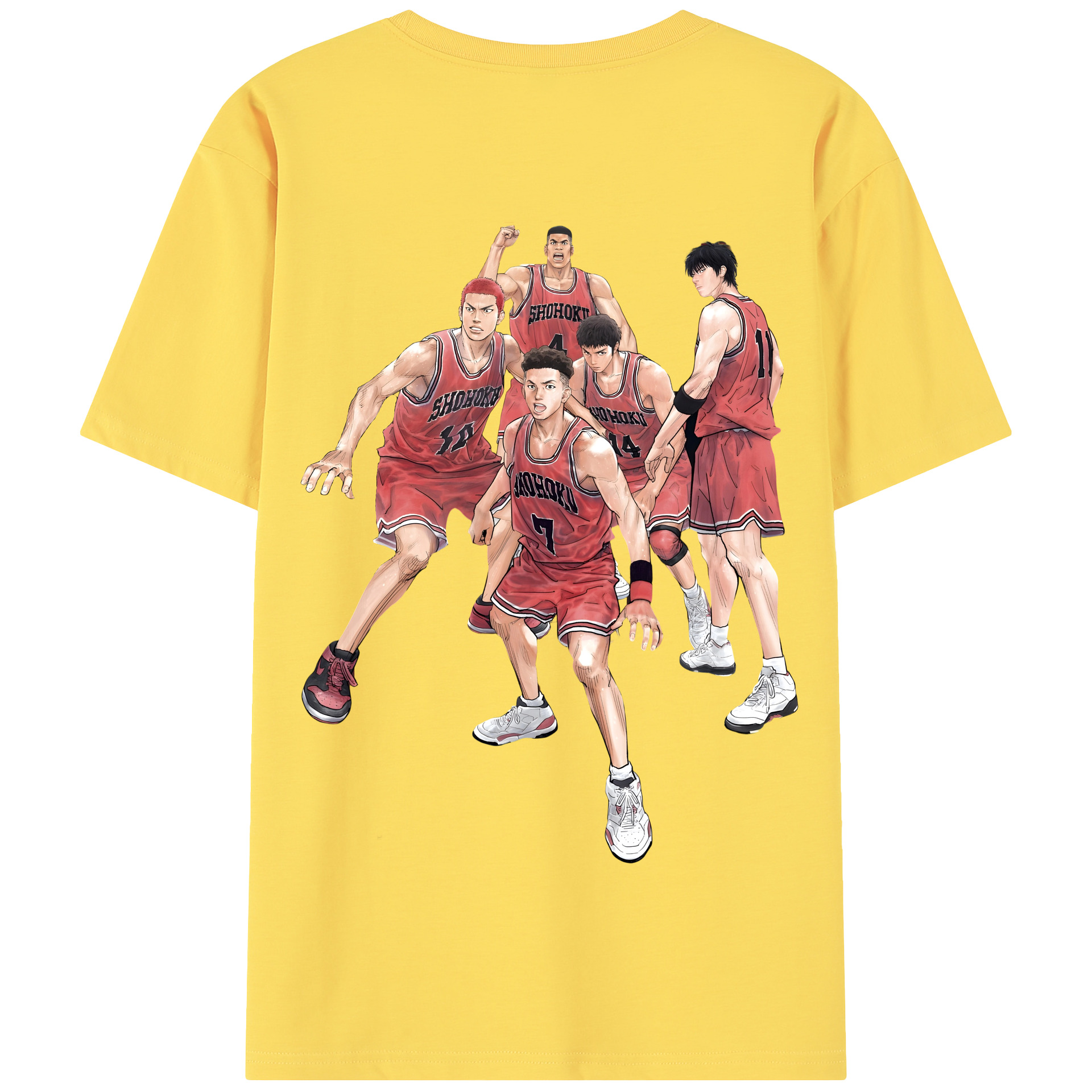 SLAM DUNK／スラムダンク 綿100％半袖Tシャツ（背面プリント）