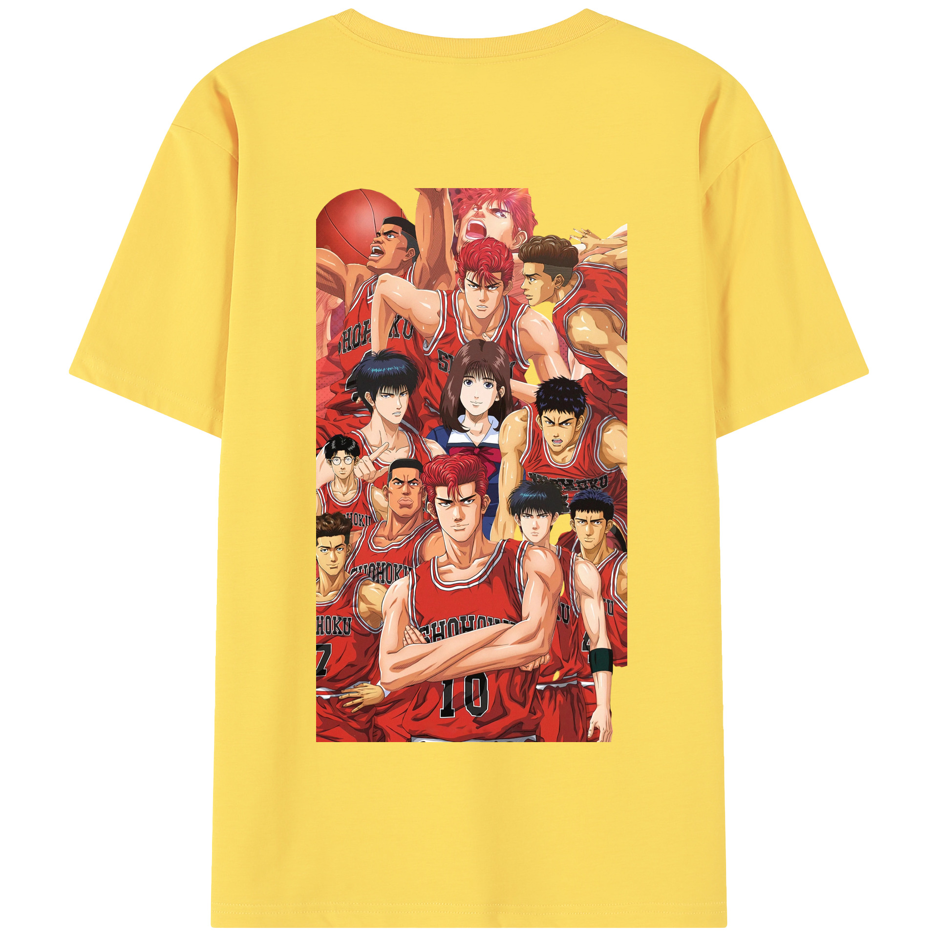 SLAM DUNK／スラムダンク 綿100％半袖Tシャツ（背面プリント）